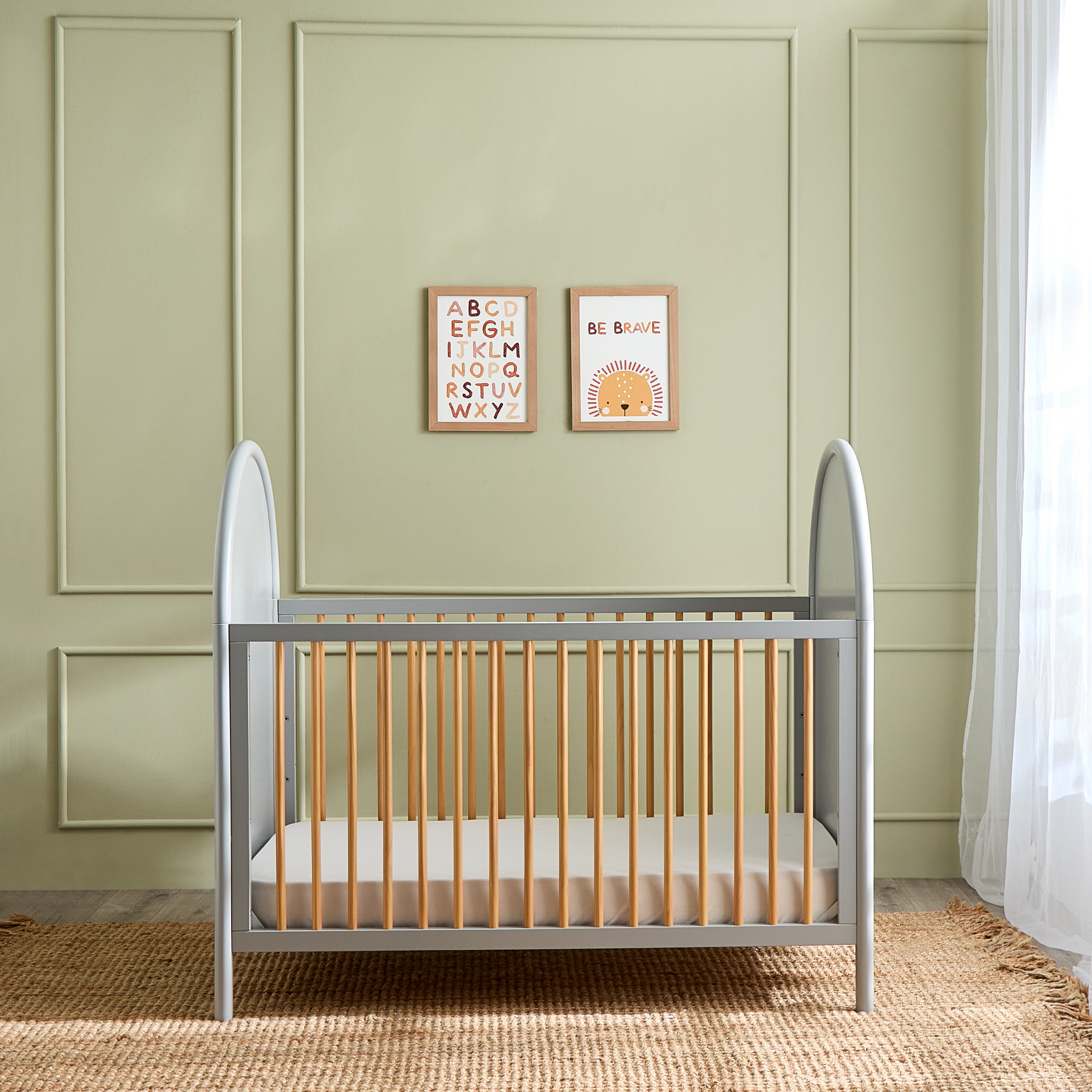 Giggles Avery Crib with Convertible Design and Adjustable Height (Up to 6 years)-baby-nursery-furniture-cribsandbeds-babycribs-image-6
