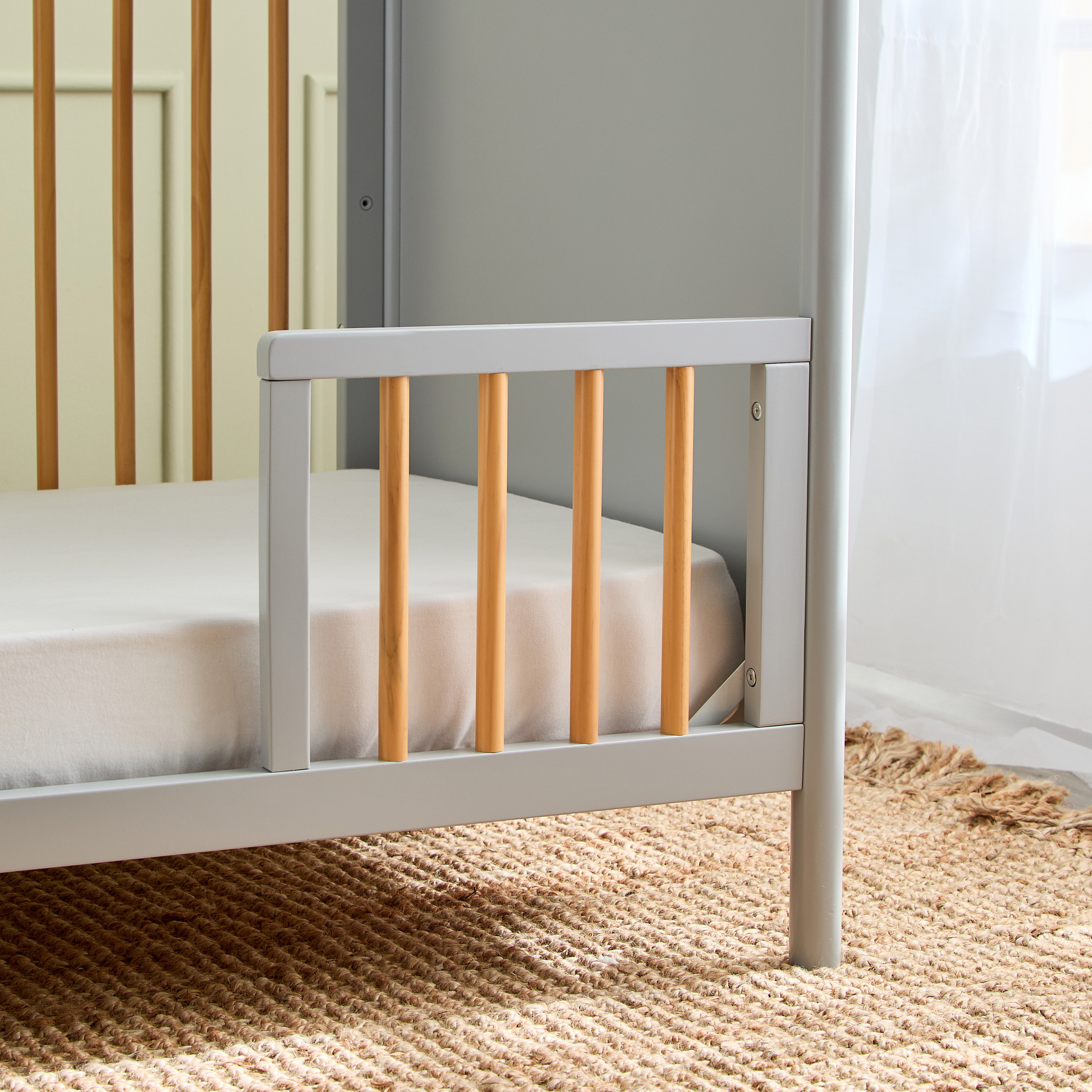 Giggles Avery Crib with Convertible Design and Adjustable Height (Up to 6 years)-baby-nursery-furniture-cribsandbeds-babycribs-image-7