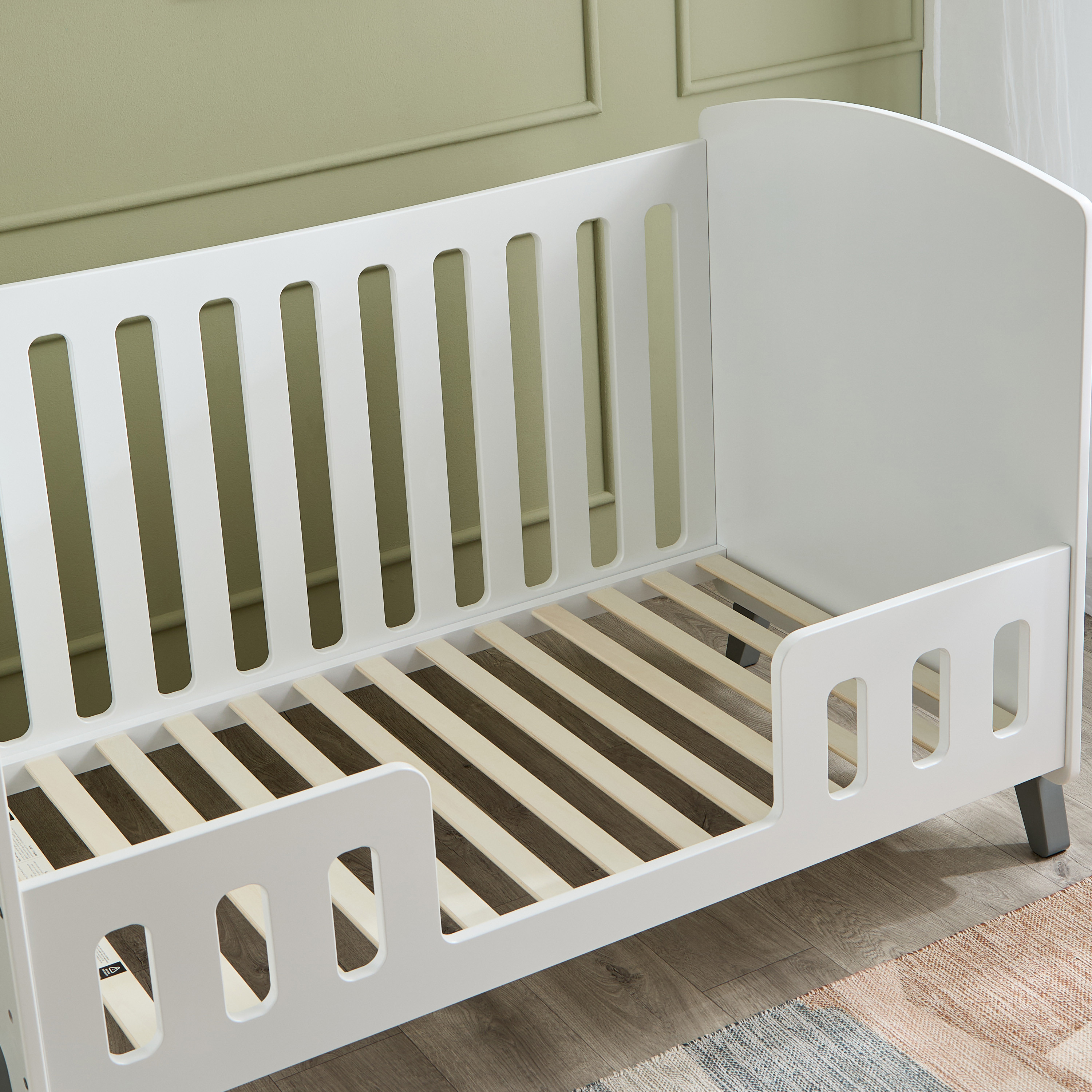 Giggles Matey Crib with 2-in-1 Convertible Design and Adjustable Height (Up to 6 years)-baby-nursery-furniture-cribsandbeds-babycribs-image-12