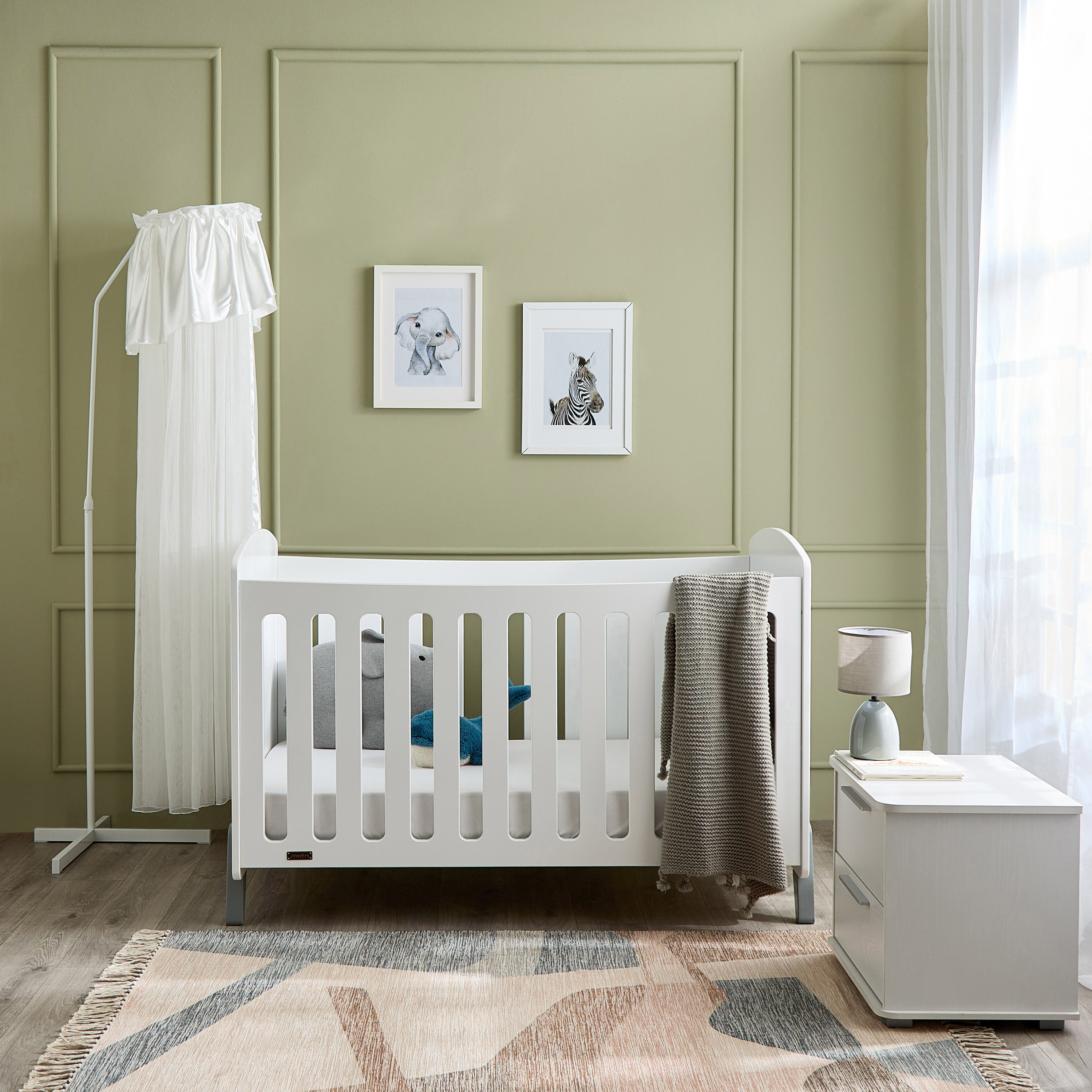 Giggles Matey Crib with 2-in-1 Convertible Design and Adjustable Height (Up to 6 years)-baby-nursery-furniture-cribsandbeds-babycribs-image-13