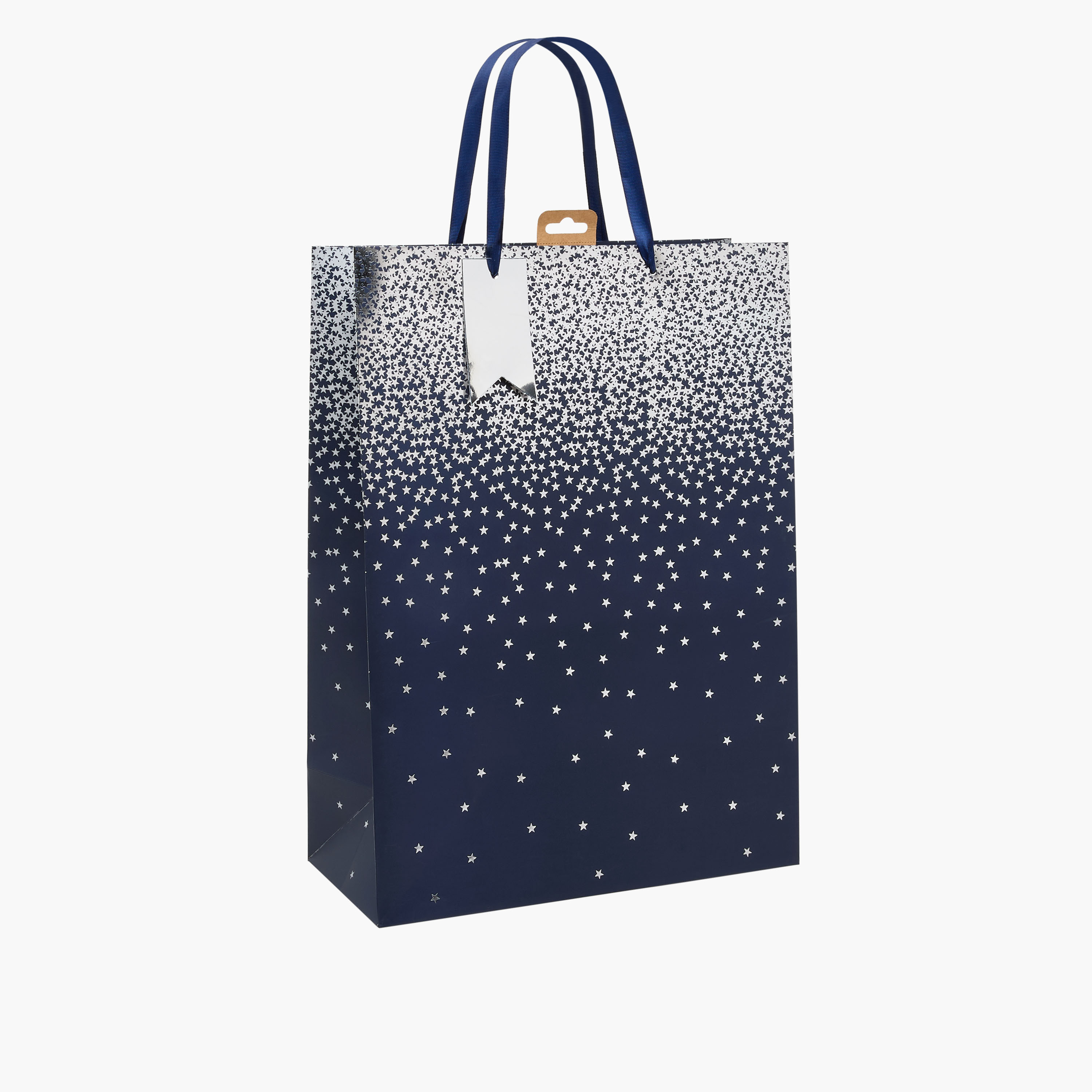 Eurowrap Star Print Gift Bag - 15x33x46 cms-household-giftingaccessories-giftings-image-2