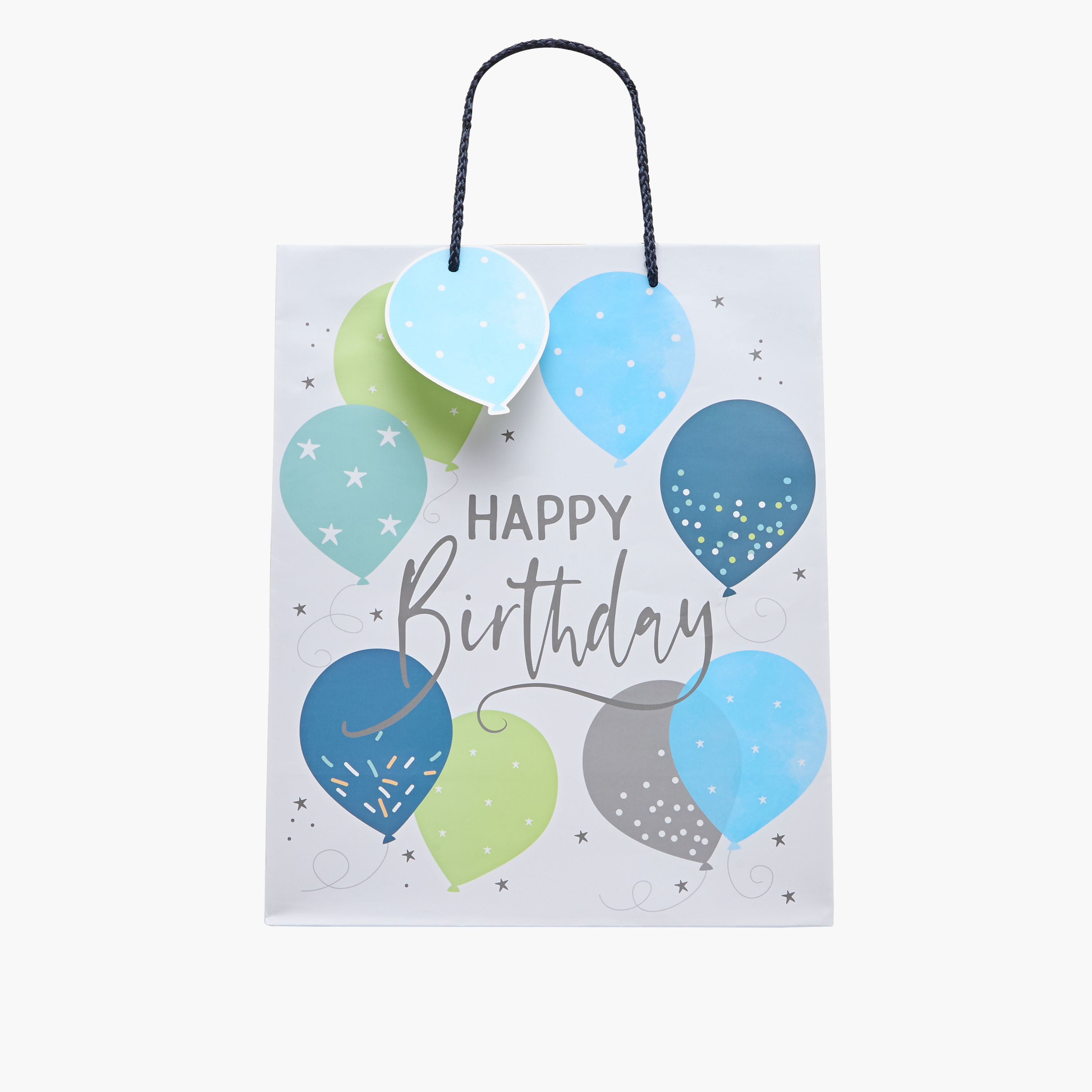 Eurowrap Balloon Print Gift Bag - 14x27x33 cms-household-giftingaccessories-giftings-image-1