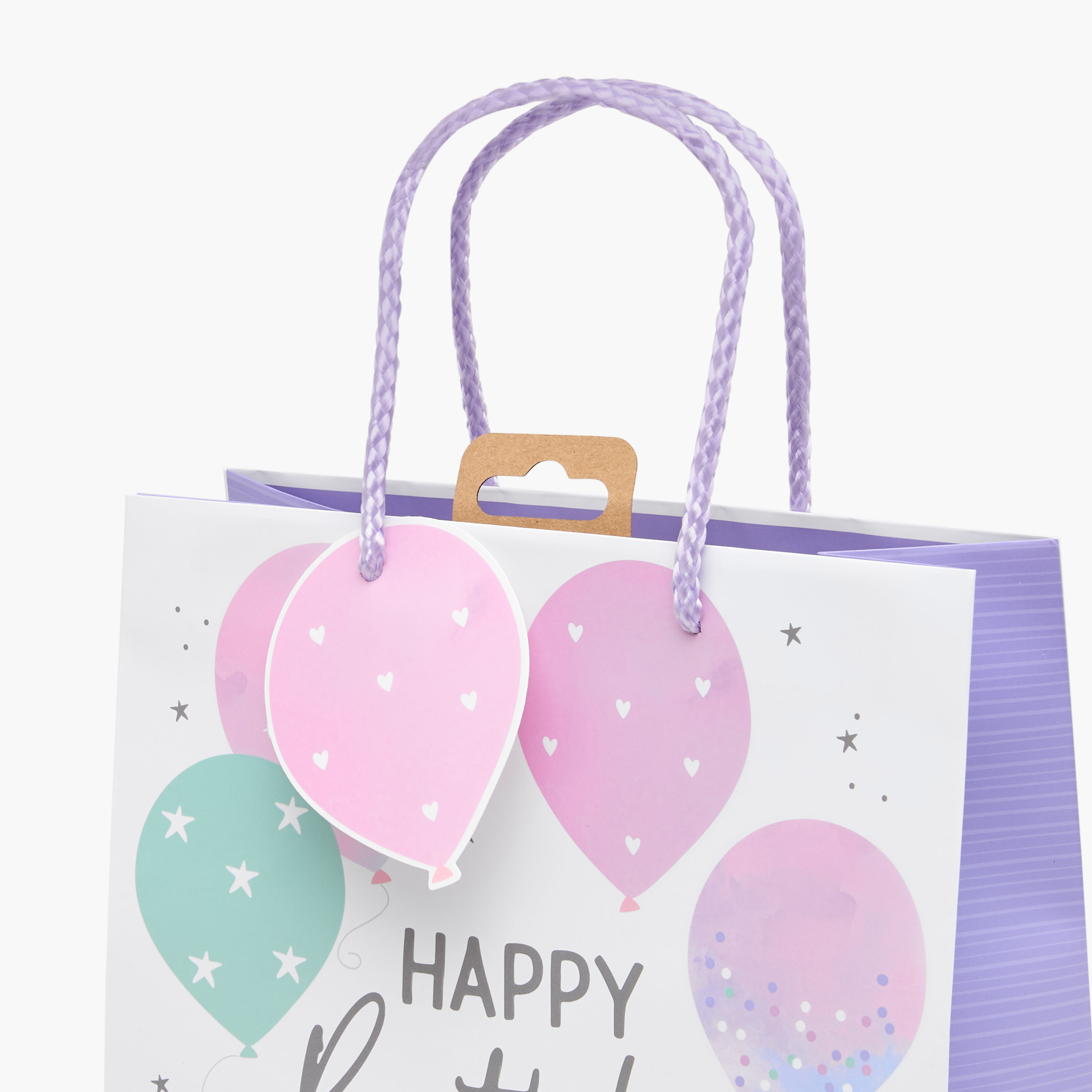 Eurowrap Balloon Print Gift Bag - 10x22x25 cms-household-giftingaccessories-giftings-image-3