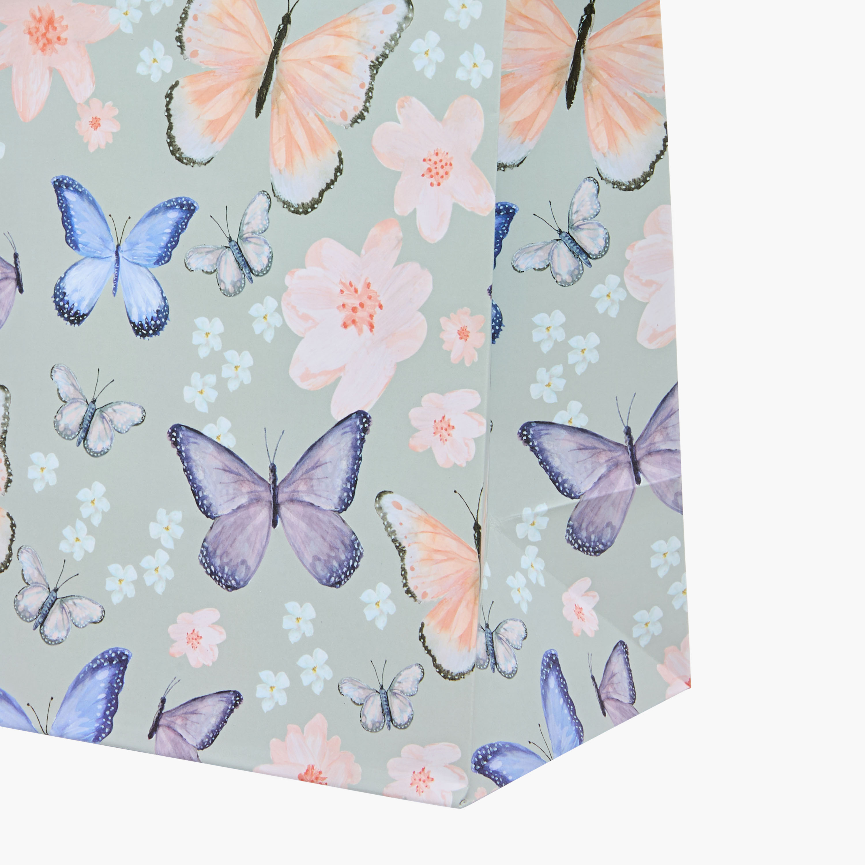 Eurowrap Butterfly Print Paper Gift Bag - 10x22x25 cms-household-giftingaccessories-giftings-image-4