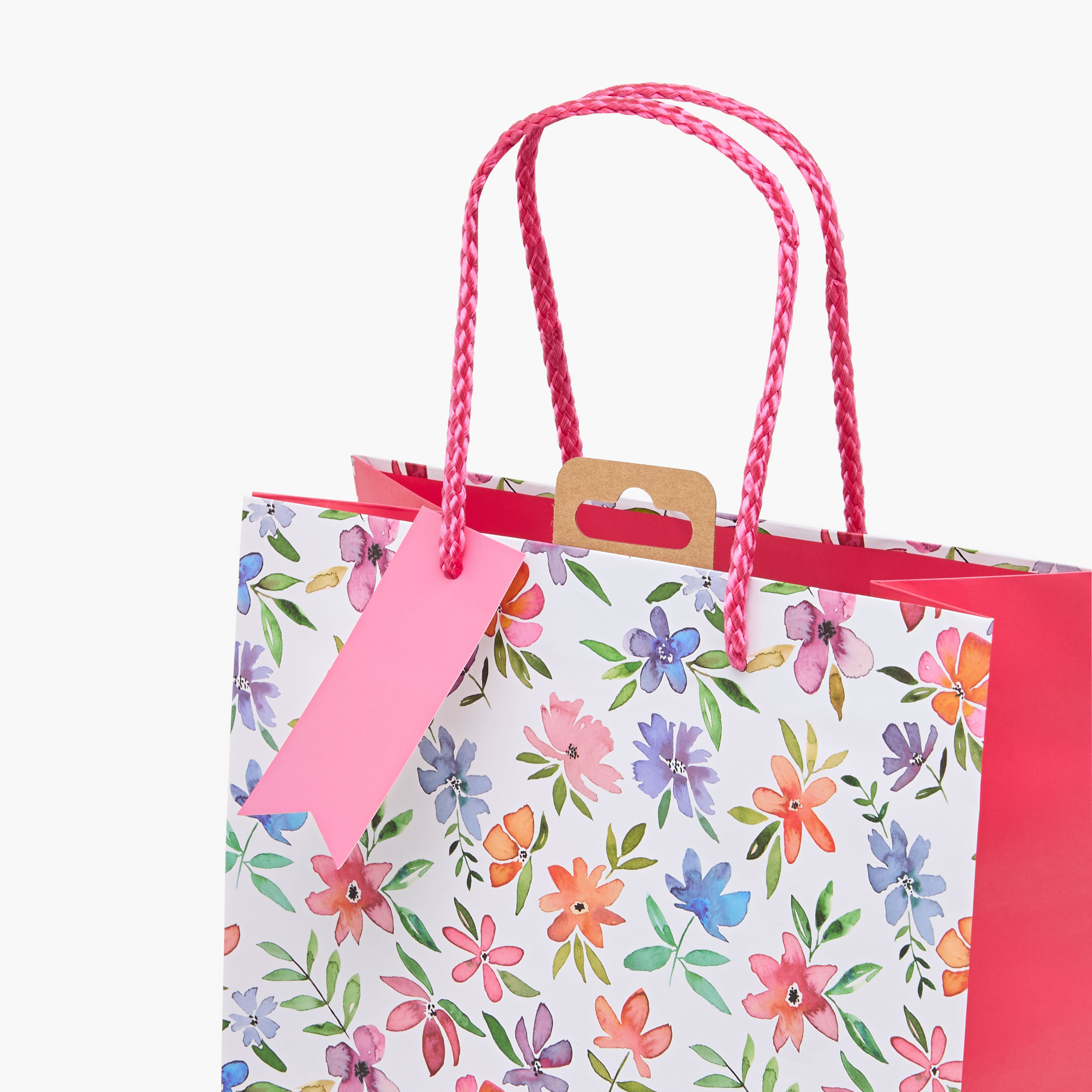 Eurowrap Floral Print Paper Gift Bag - 10x22x25 cms-household-giftingaccessories-giftings-image-3