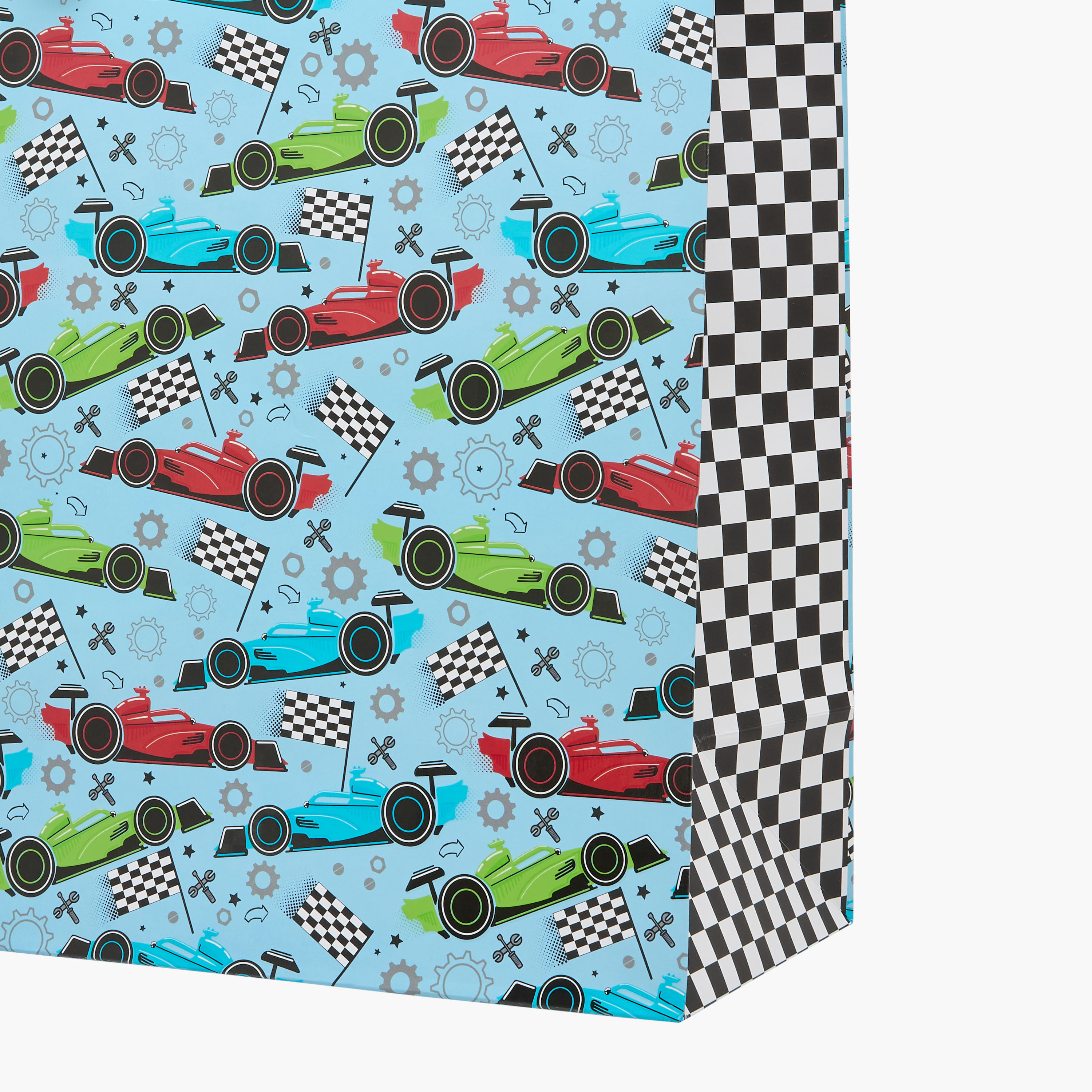 Eurowrap Car Print Gift Bag - 33x0.4x46 cms-household-giftingaccessories-giftings-image-4