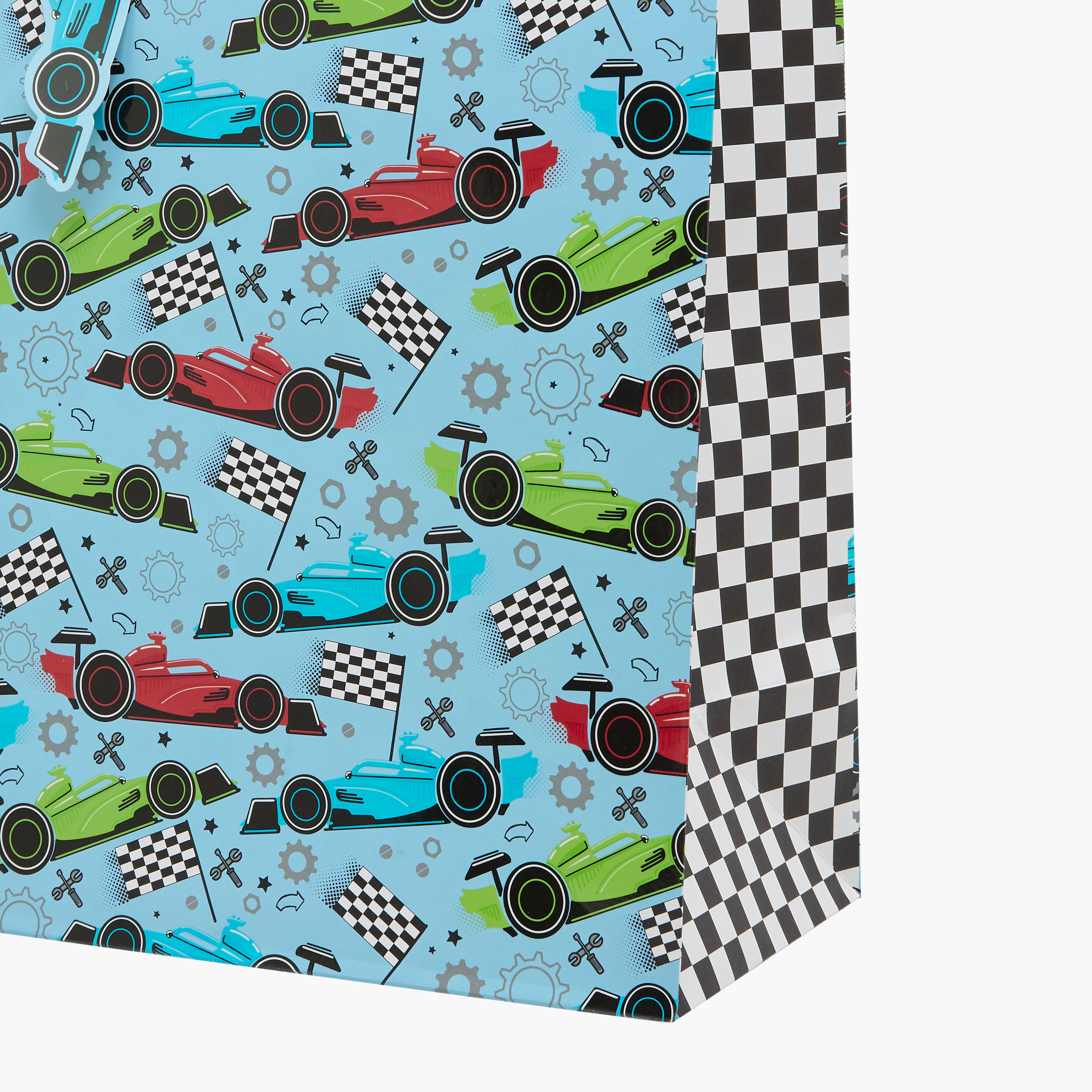 Eurowrap Car Print Gift Bag - 26x0.4x33 cms-household-giftingaccessories-giftings-image-4