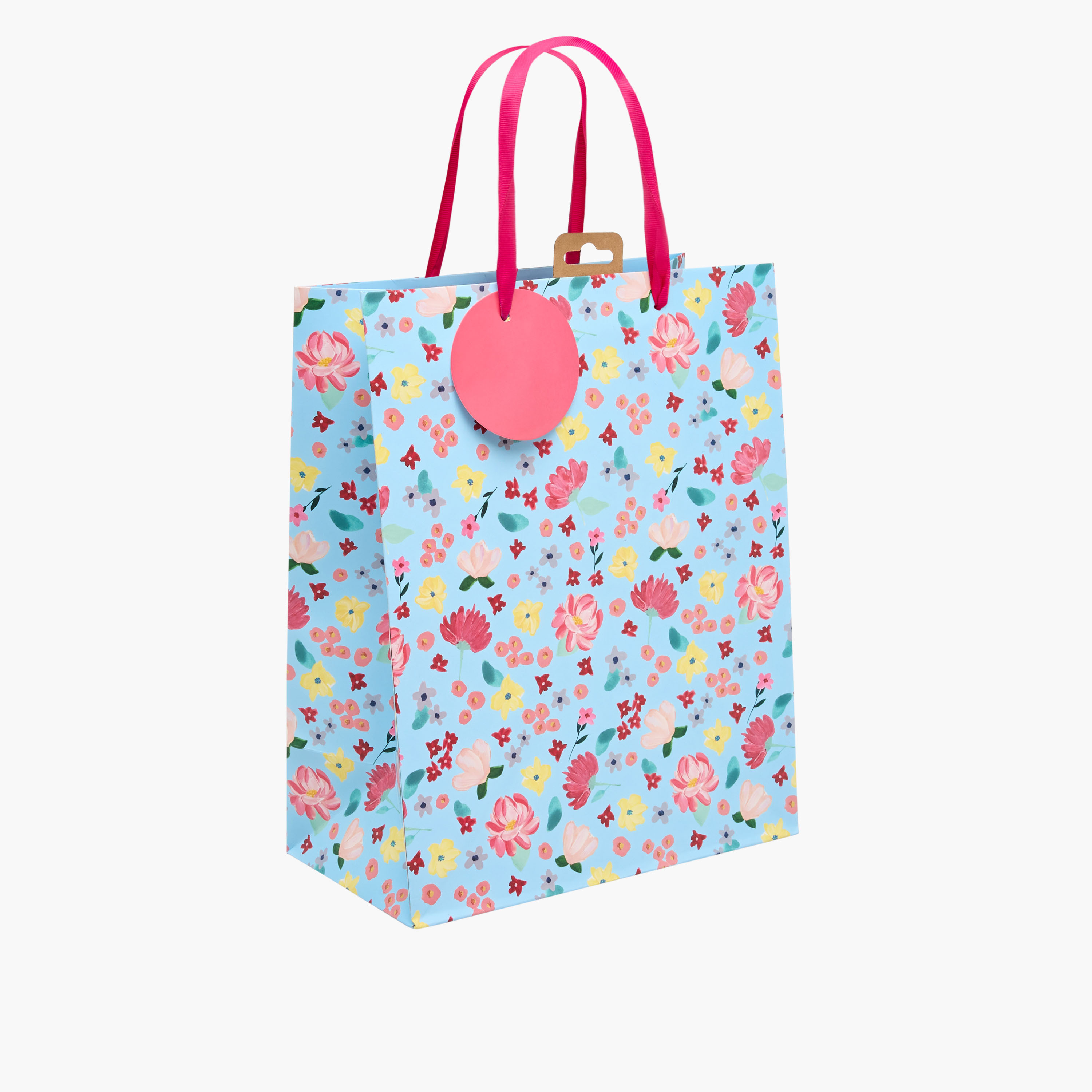 Eurowrap Floral Print Gift Bag - 27x0.4x33 cms-household-giftingaccessories-giftings-image-2
