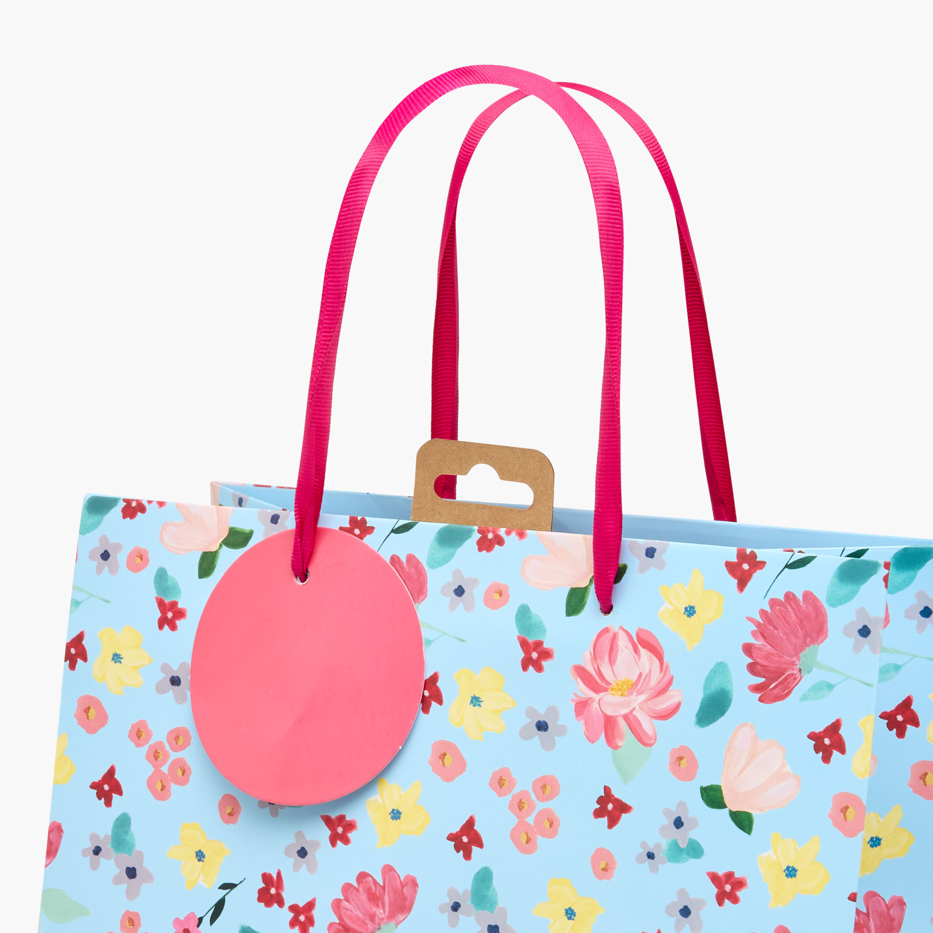Eurowrap Floral Print Gift Bag - 27x0.4x33 cms-household-giftingaccessories-giftings-image-3