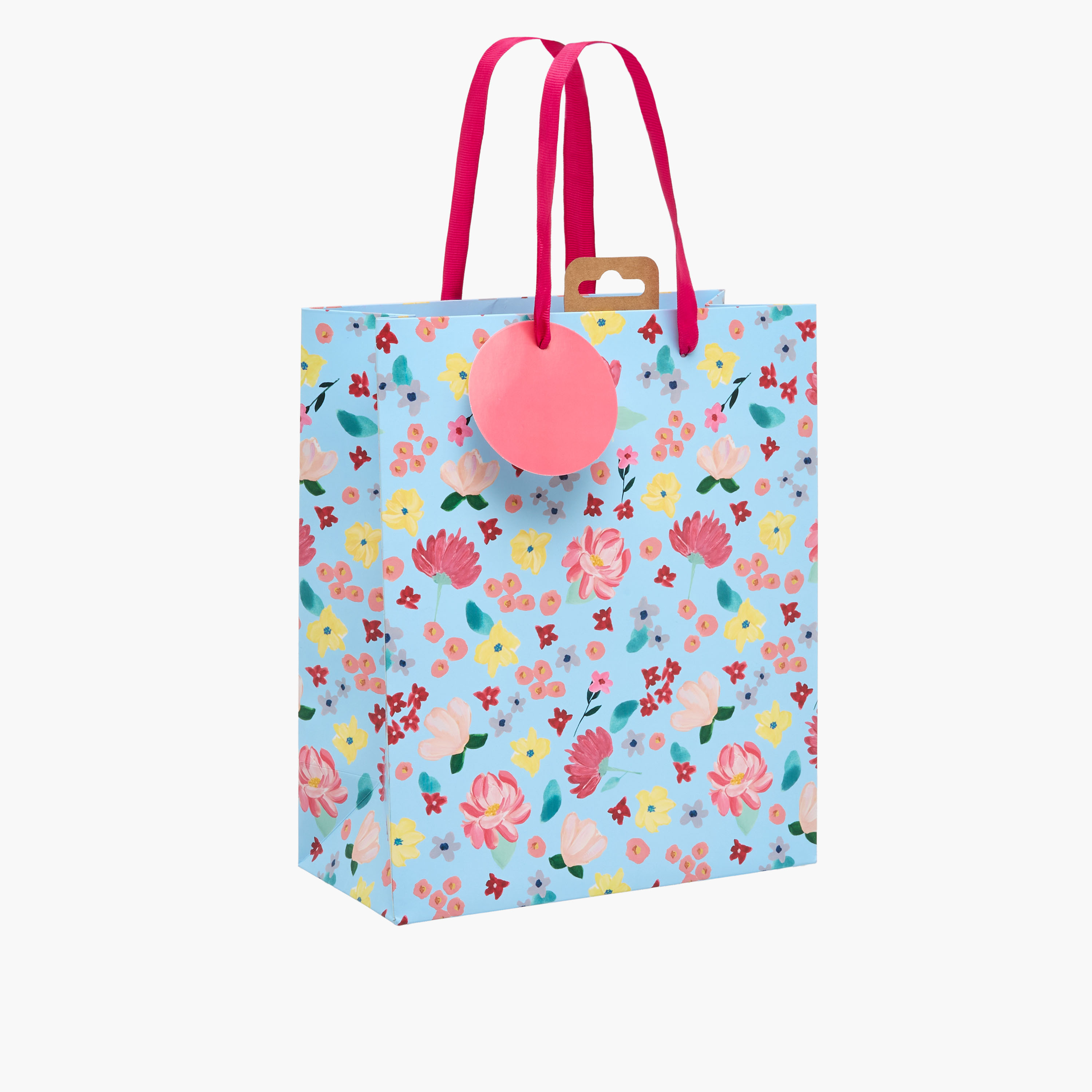 شنطة هدايا بطبعات زهرية من يورو راب - 22x0.4x25 سم-household-giftingaccessories-giftings-image-2