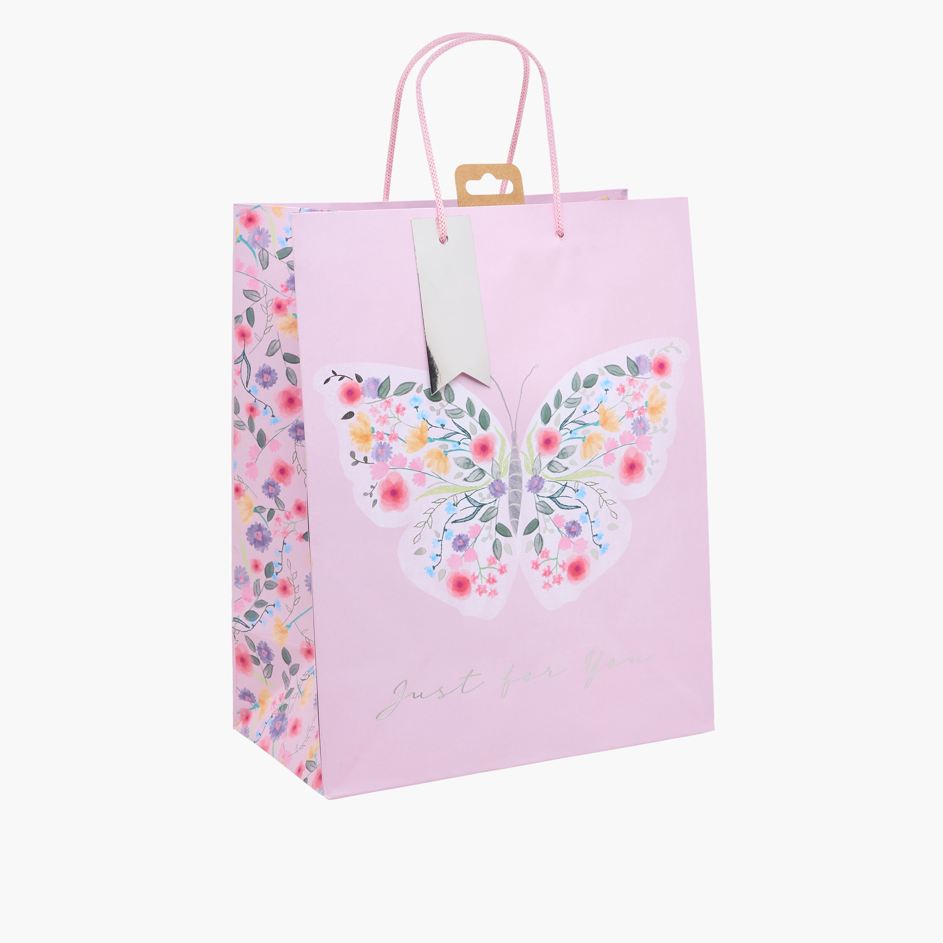 شنطة هدايا بطبعات فراشة من يورو راب - 27x0.4x33 سم-household-giftingaccessories-giftings-image-2