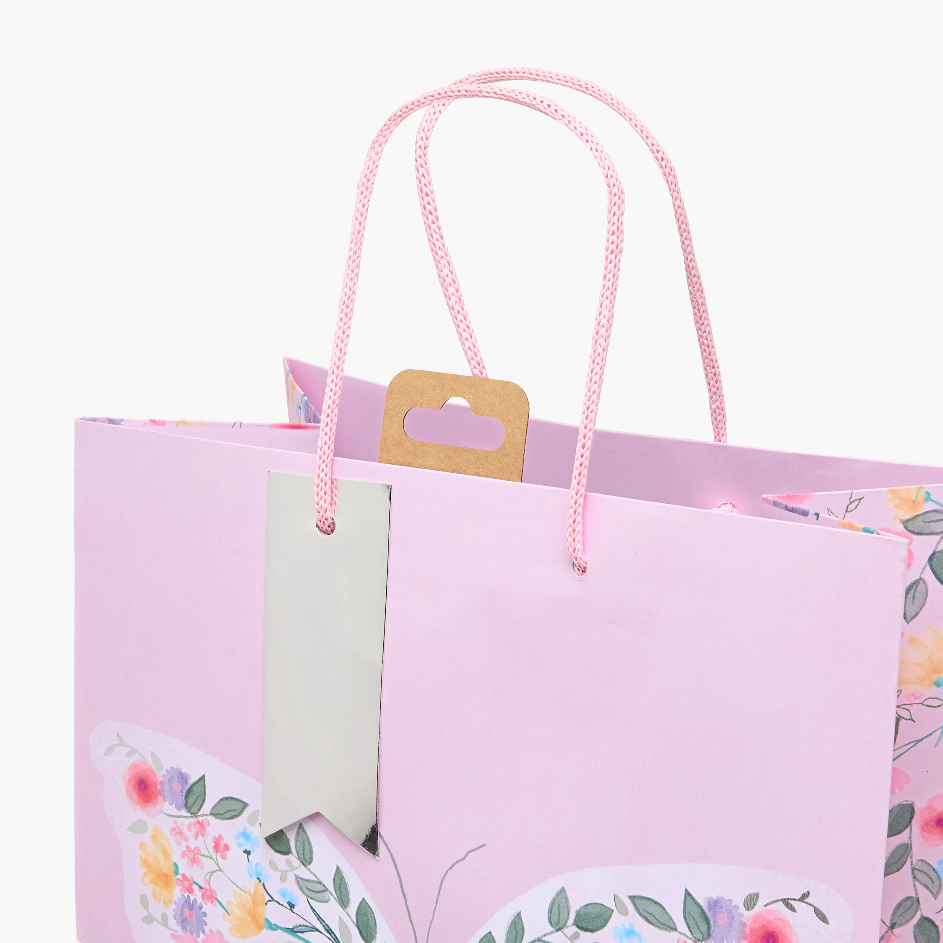 Eurowrap Butterfly Print Gift Bag - 27x0.4x33 cms-household-giftingaccessories-giftings-image-3