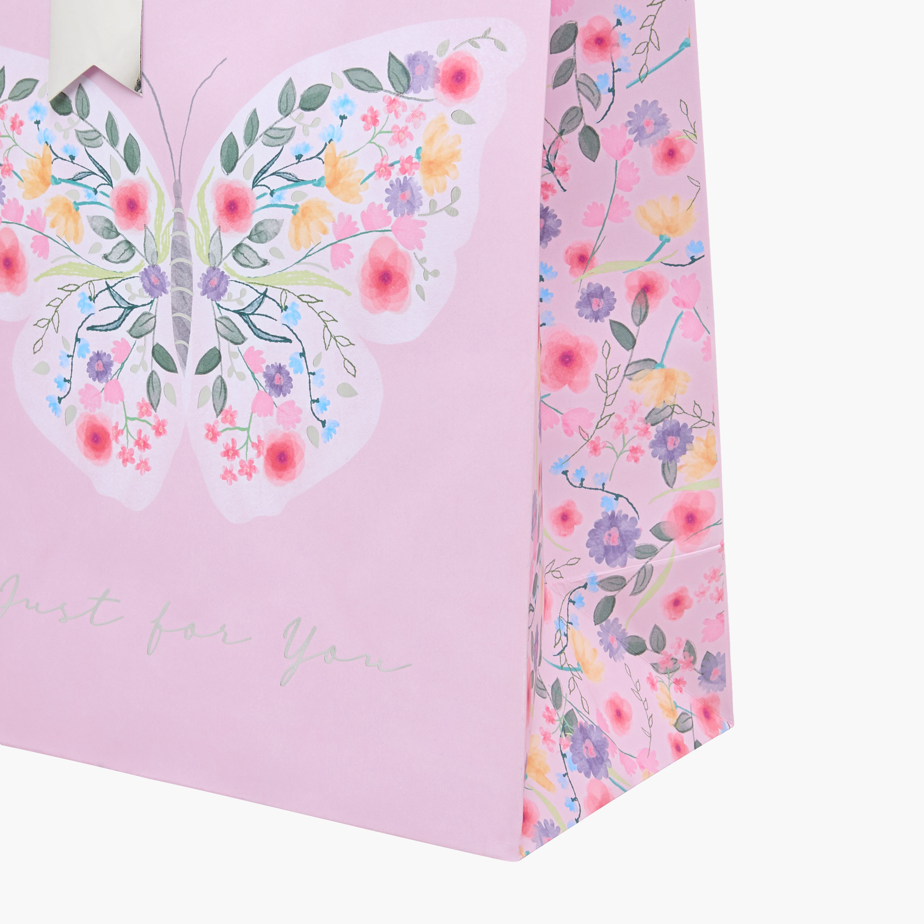 شنطة هدايا بطبعات فراشة من يورو راب - 27x0.4x33 سم-household-giftingaccessories-giftings-image-4