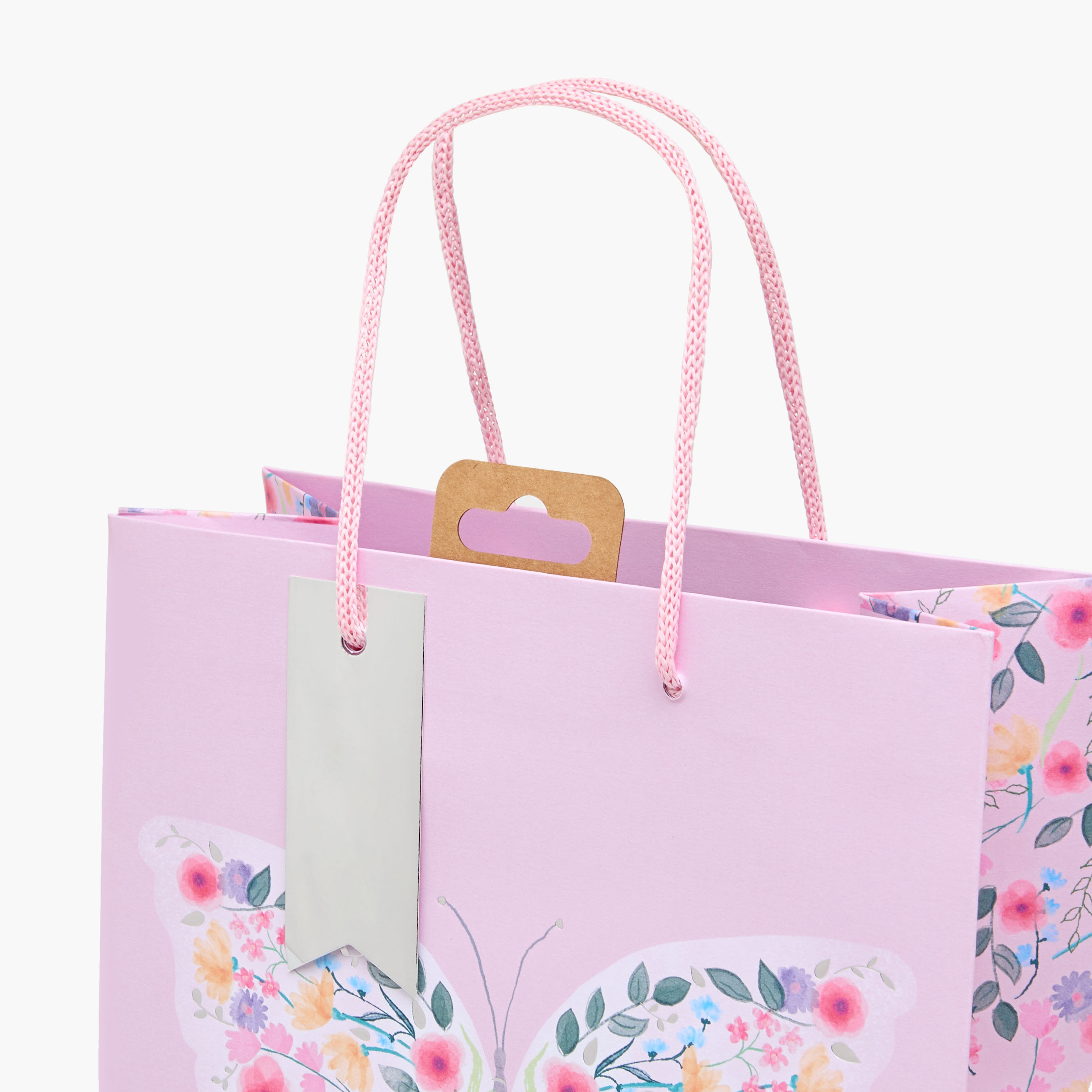 Eurowrap Butterfly Print Gift Bag - 22x0.4x25 cms-household-giftingaccessories-giftings-image-3