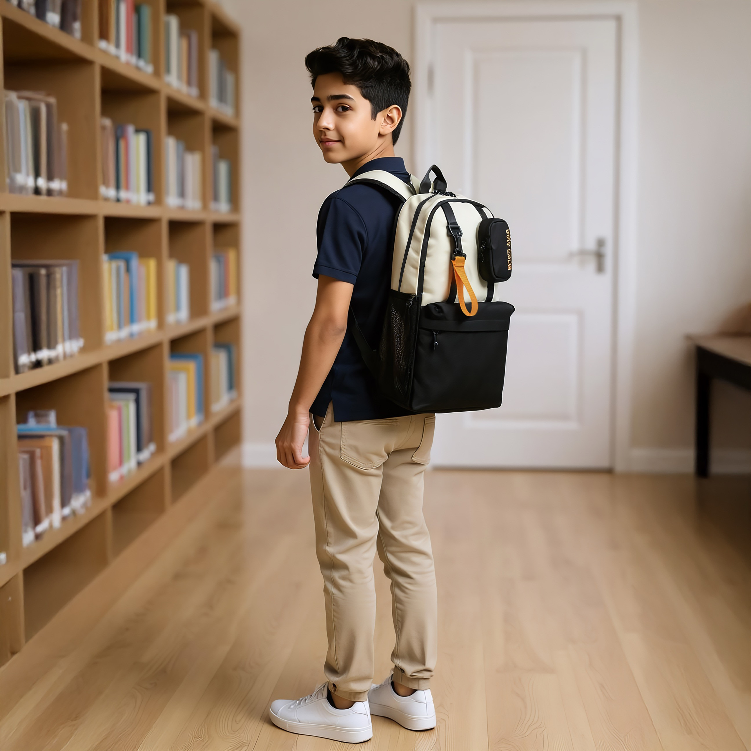 Royal Sac Slogan Print 18-inch Backpack with Adjustable Straps and Zip Closure - 45x29x14 cms-school-bagsandbackpacks-backpacks-image-3