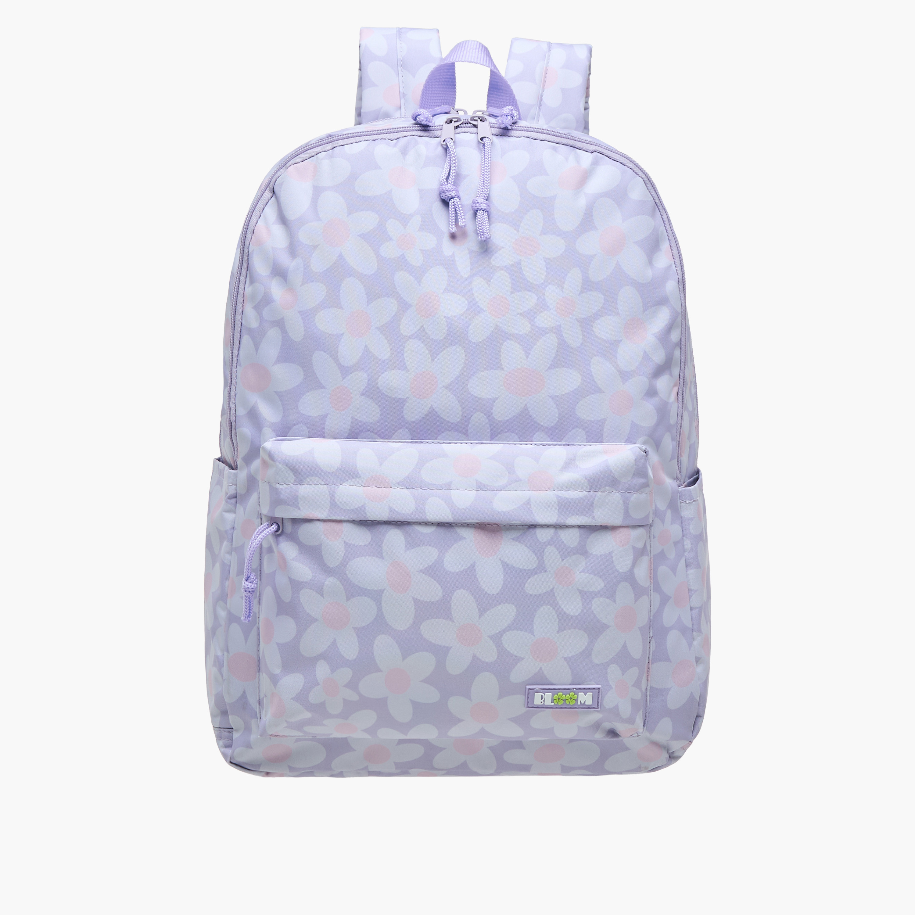 Royal Sac Floral Print 17-inch Backpack with Shoulder Straps - 43x33x16 cms-school-bagsandbackpacks-sets-image-2