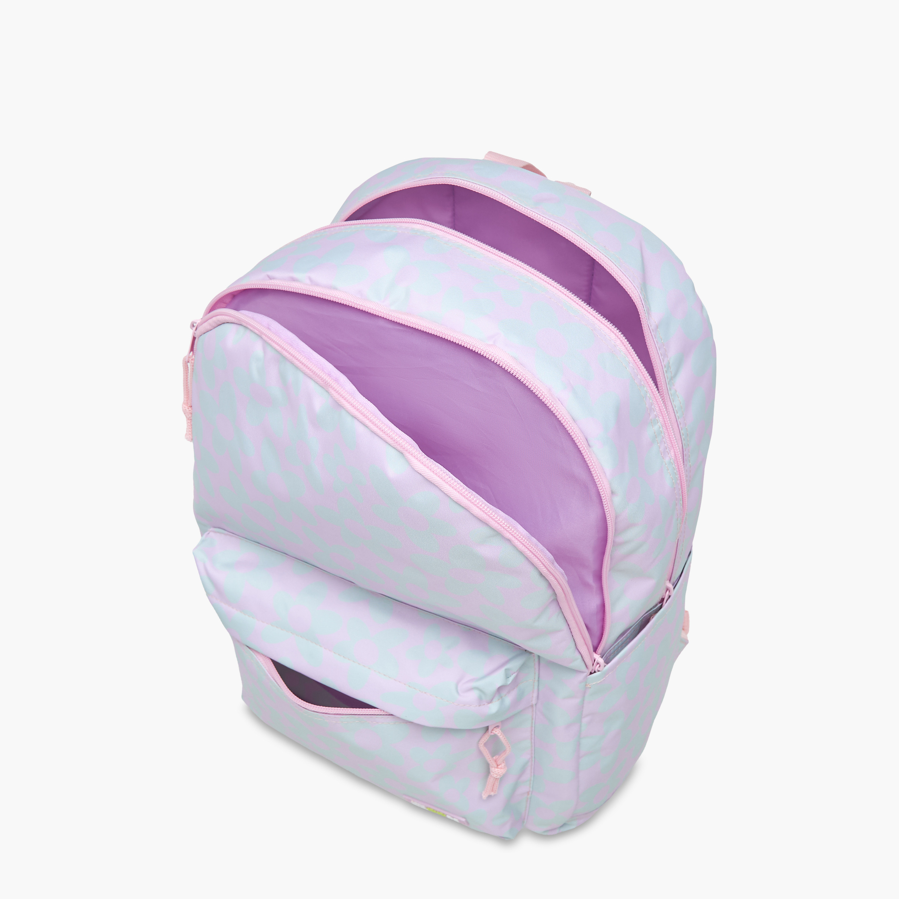 Royal Sac Floral Print Backpack with Pencil Case - 43x33x16 cms-school-bagsandbackpacks-sets-image-11