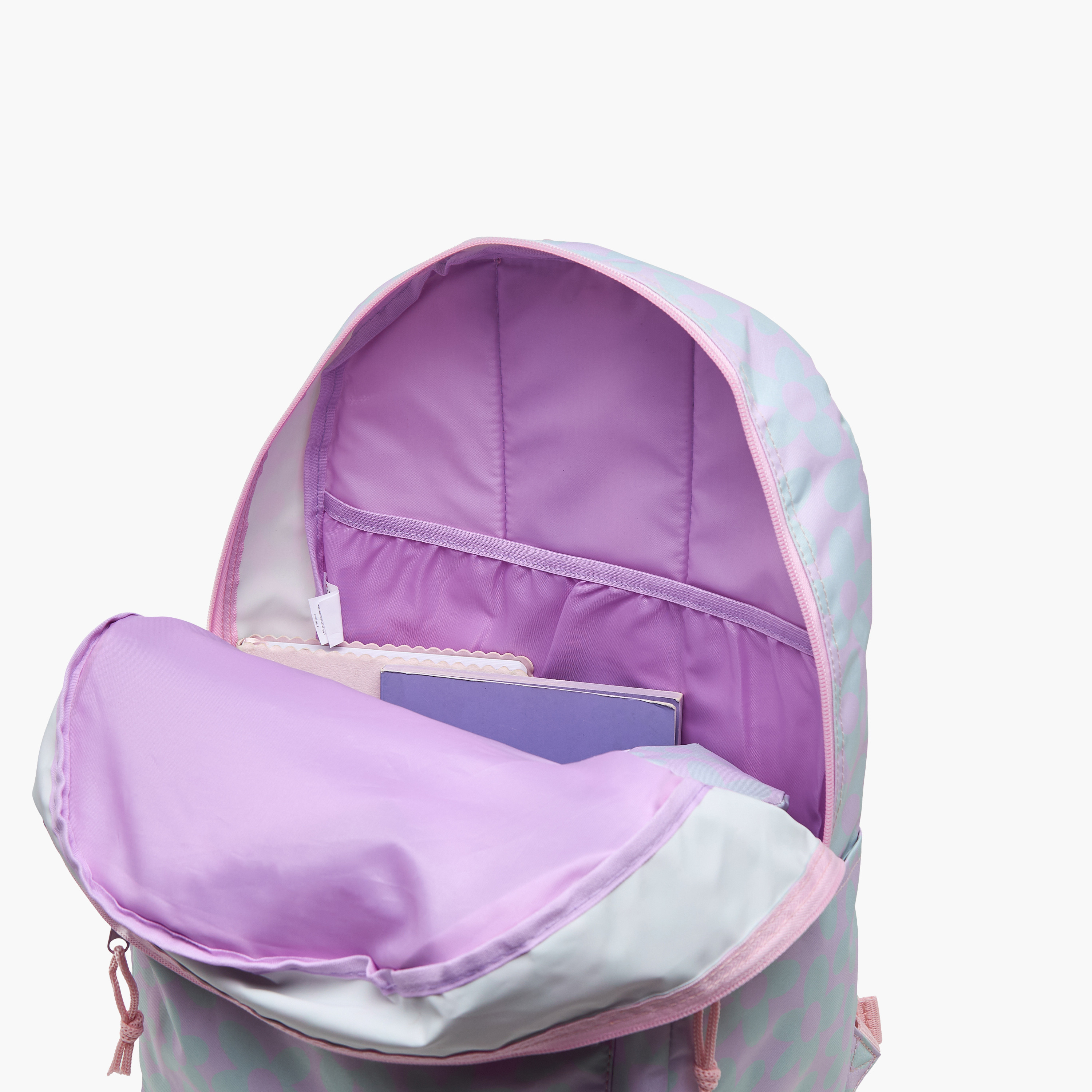 شنطة ظهر بطبعات الأزهار مع مقلمة من رويال ساك - 43×33×16 سم-school-bagsandbackpacks-sets-image-12