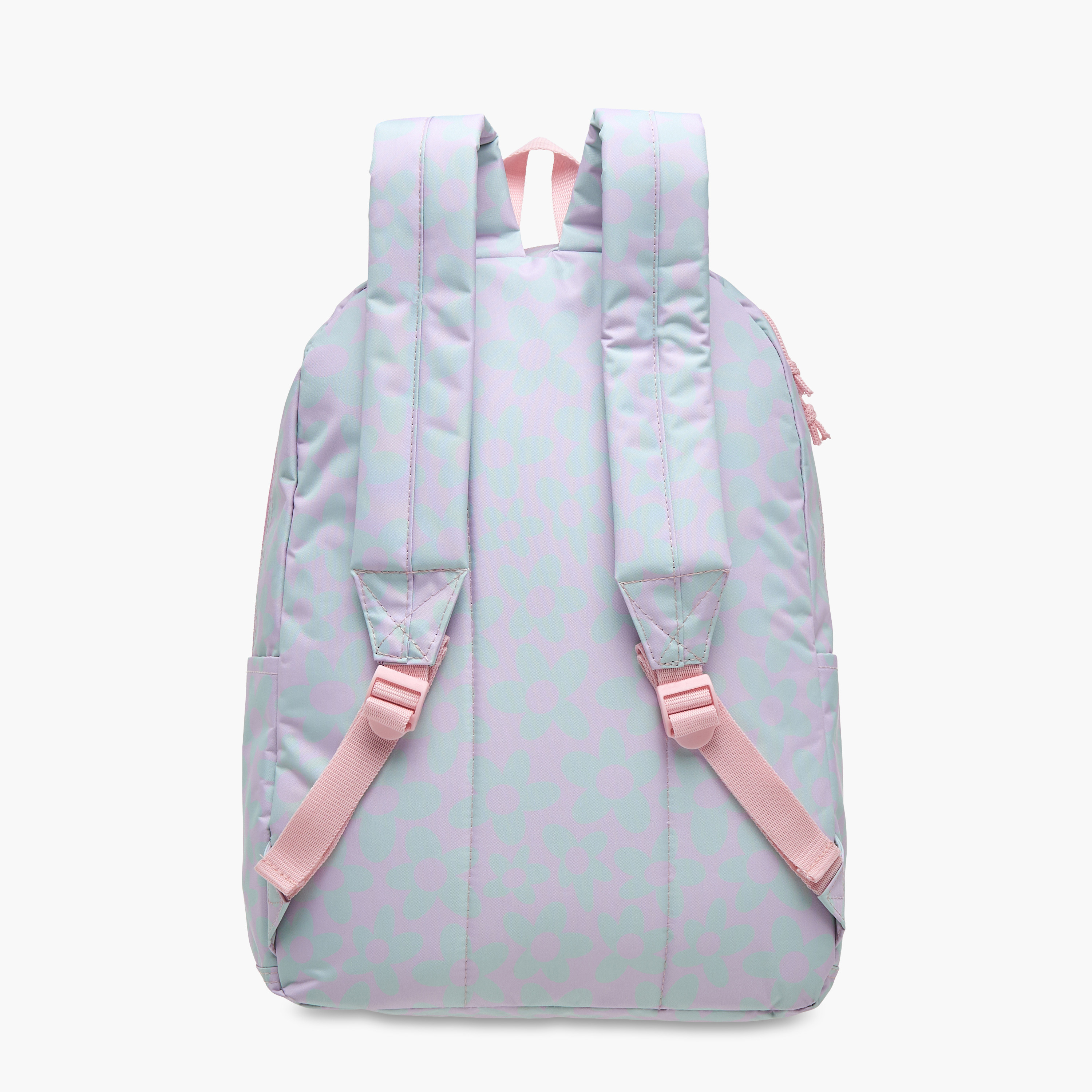 شنطة ظهر بطبعات الأزهار مع مقلمة من رويال ساك - 43×33×16 سم-school-bagsandbackpacks-sets-image-2