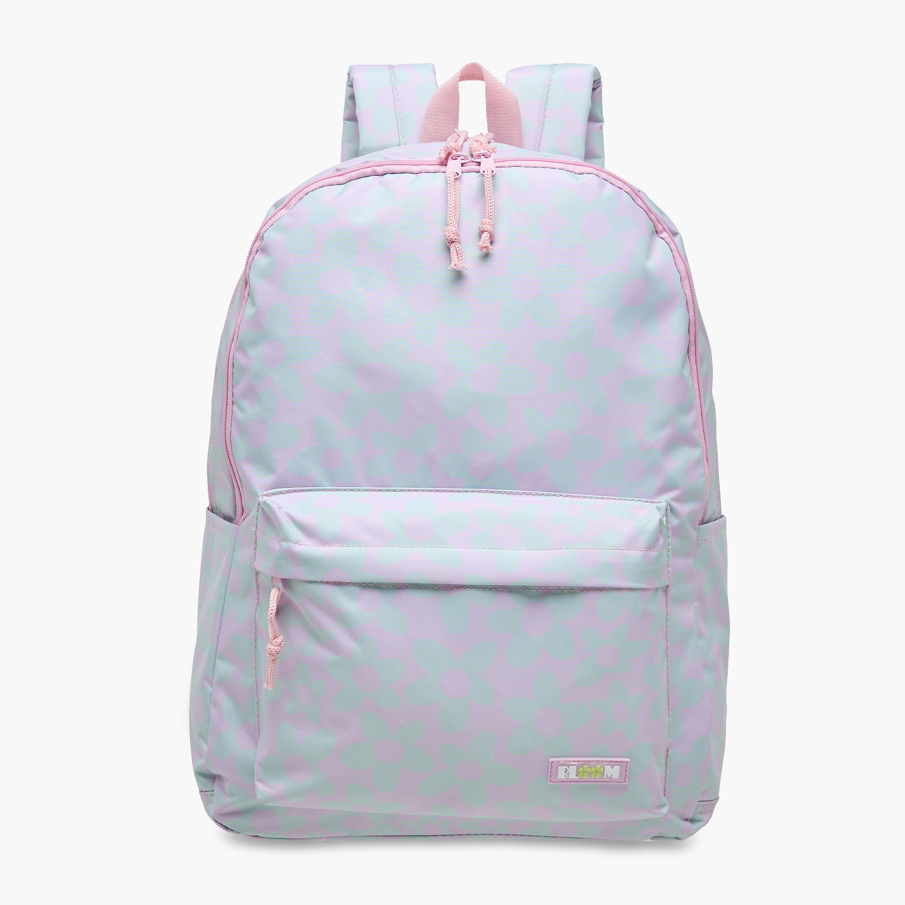 Royal Sac Floral Print Backpack with Pencil Case - 43x33x16 cms-school-bagsandbackpacks-sets-image-3