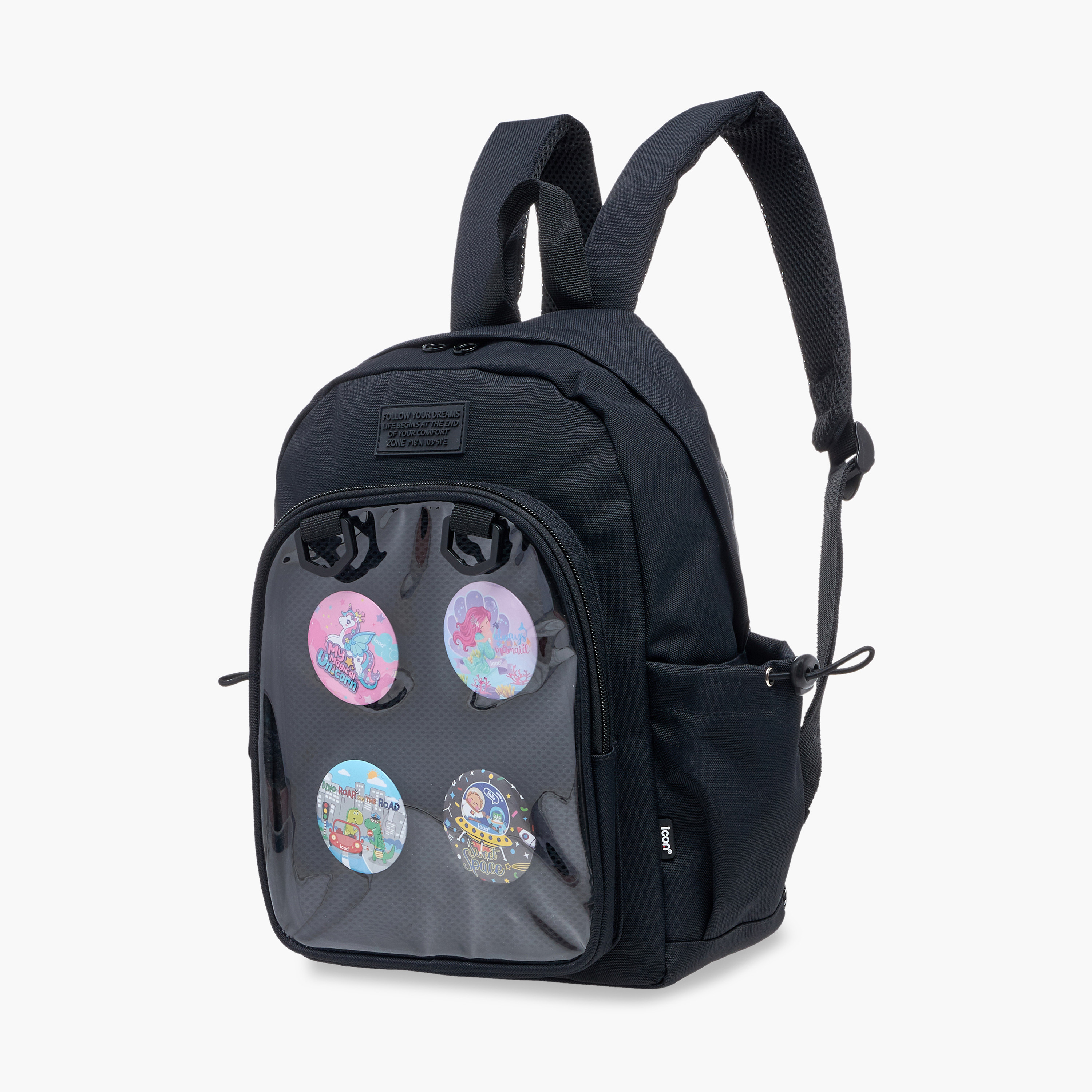 شنطة ظهر بطبعات كرتونية بحمّالات قابلة للتعديل وسحّاب إغلاق من آيكون - 33x25x11 سم-school-bagsandbackpacks-backpacks-image-2