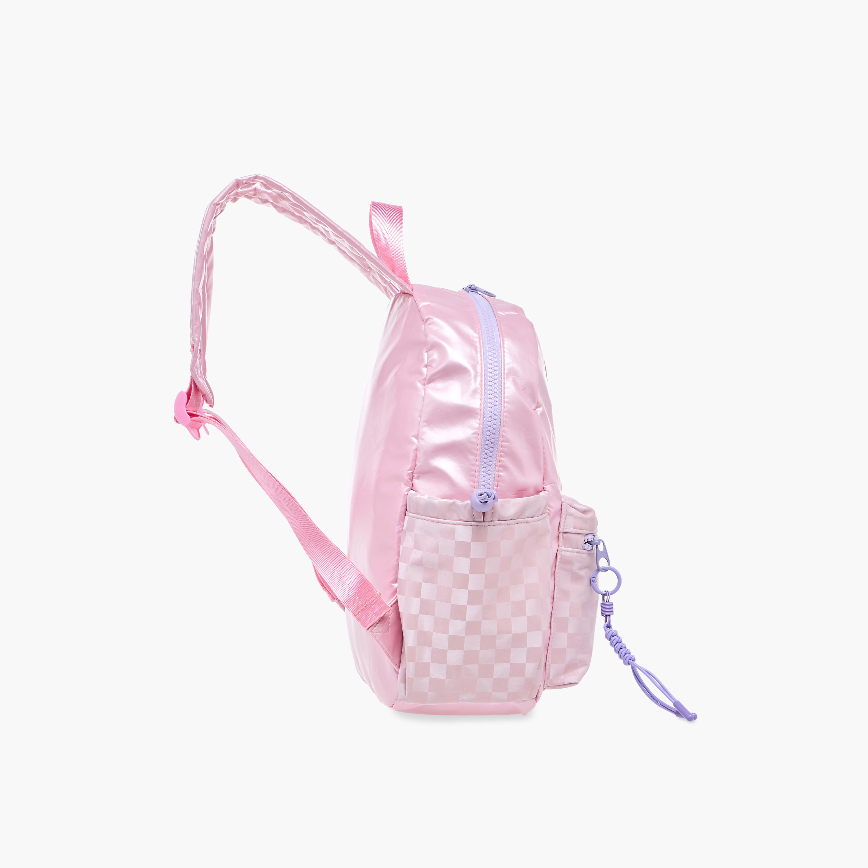 شنطة ظهر بزينة فراشة وحمالات قابلة للتعديل وسحاب إغلاق من آيكون - 33x25x11 سم-school-bagsandbackpacks-backpacks-image-3