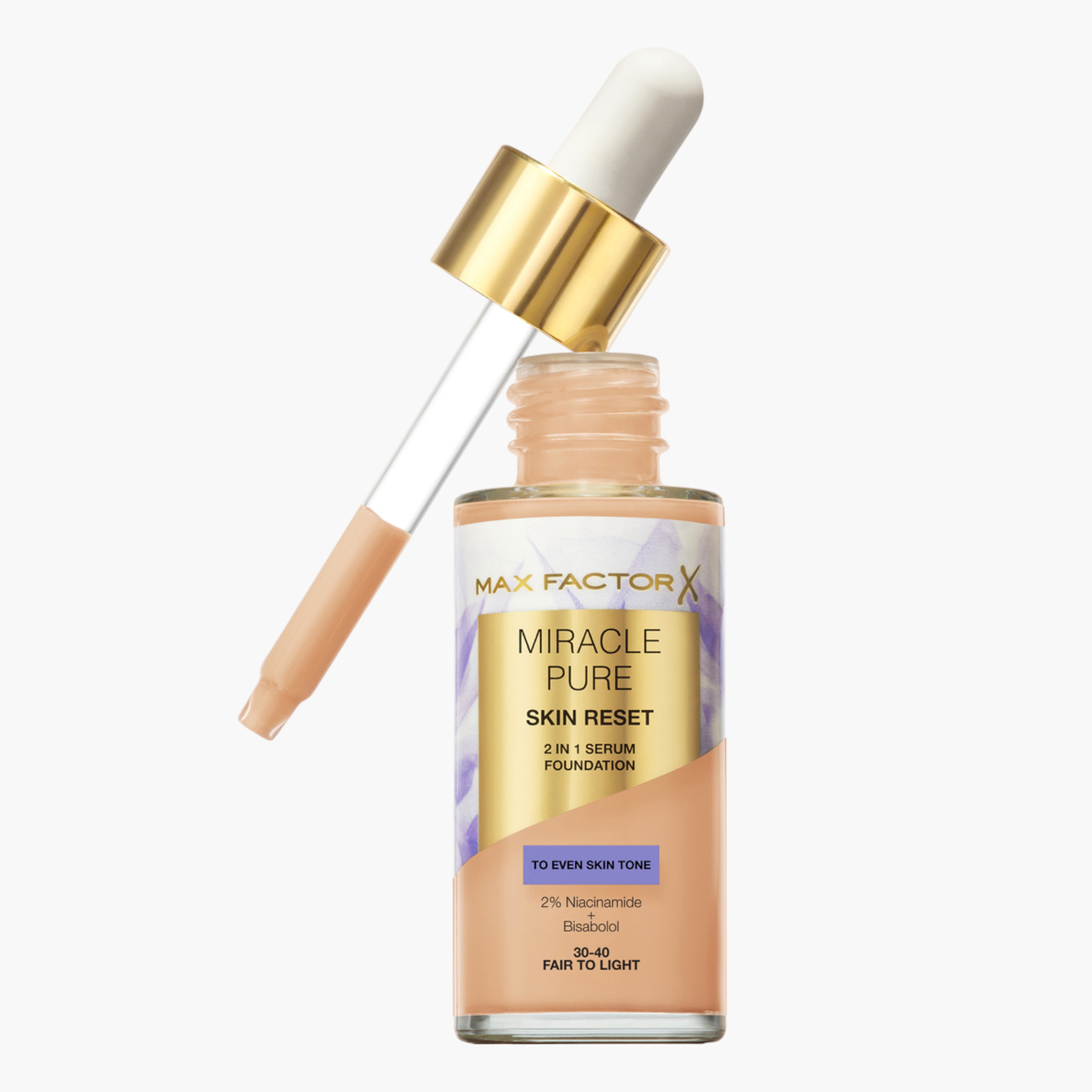 Max Factor Miracle Pure 2-in-1 Skin Reset Serum Foundation - 30 ml-beautyandpersonalcare-makeup-face-foundations-image-1