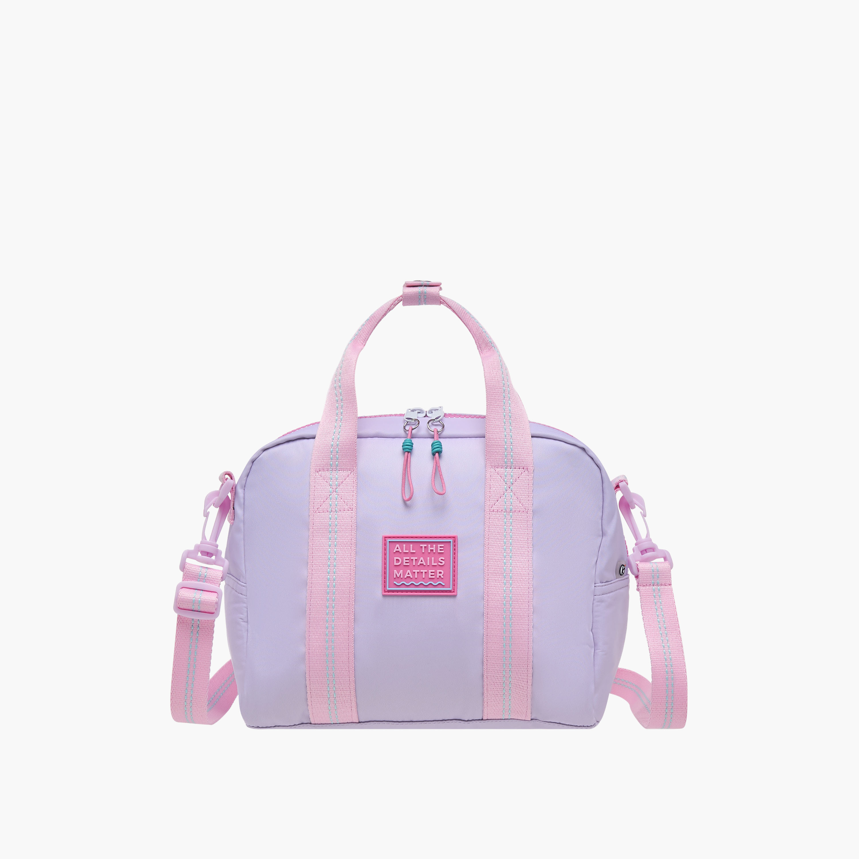 Mayfair Colourblock Lunch Bag with Zip Closure and Detachable Strap-school-lunchessentials-lunchbags-image-1