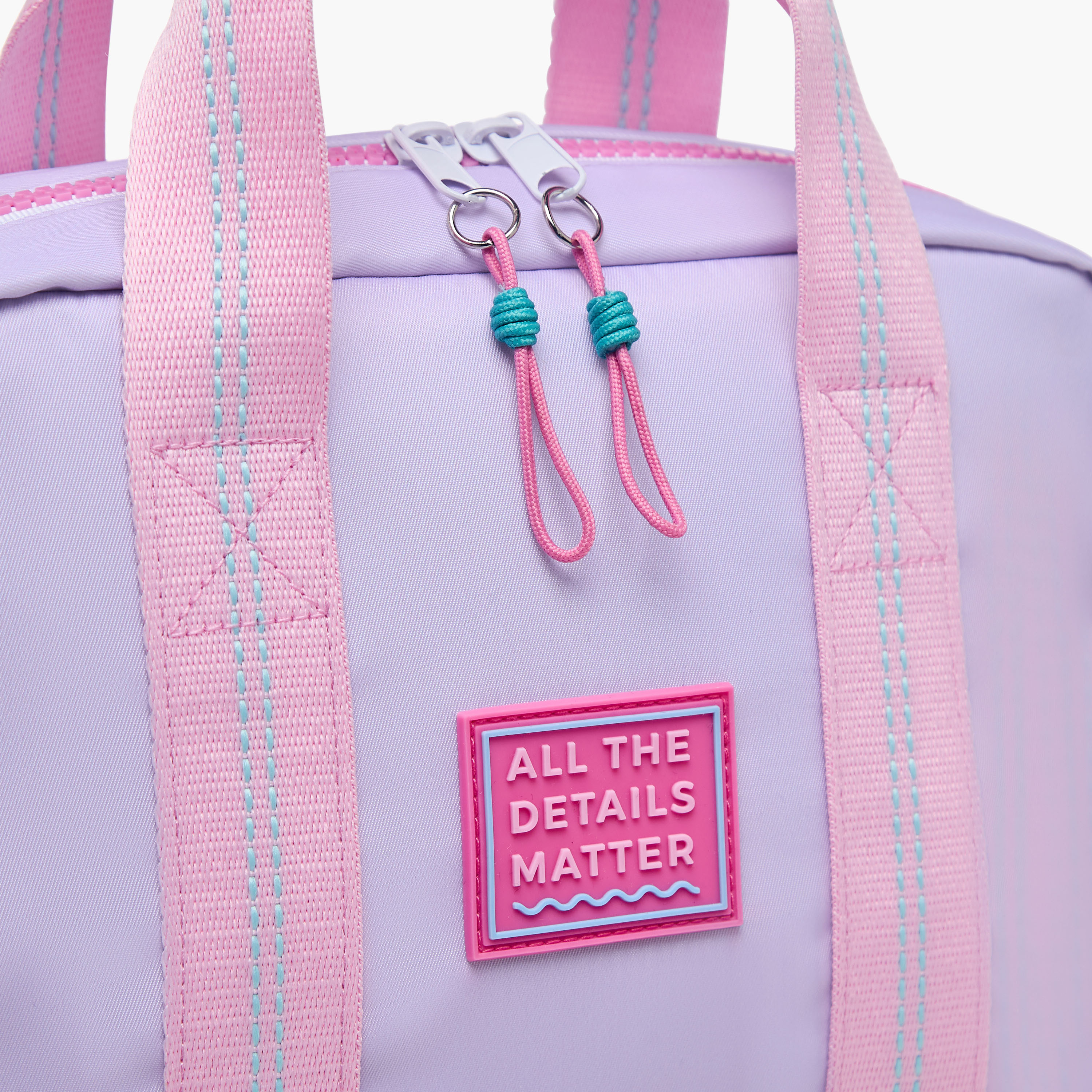 Mayfair Colourblock Lunch Bag with Zip Closure and Detachable Strap-school-lunchessentials-lunchbags-image-4