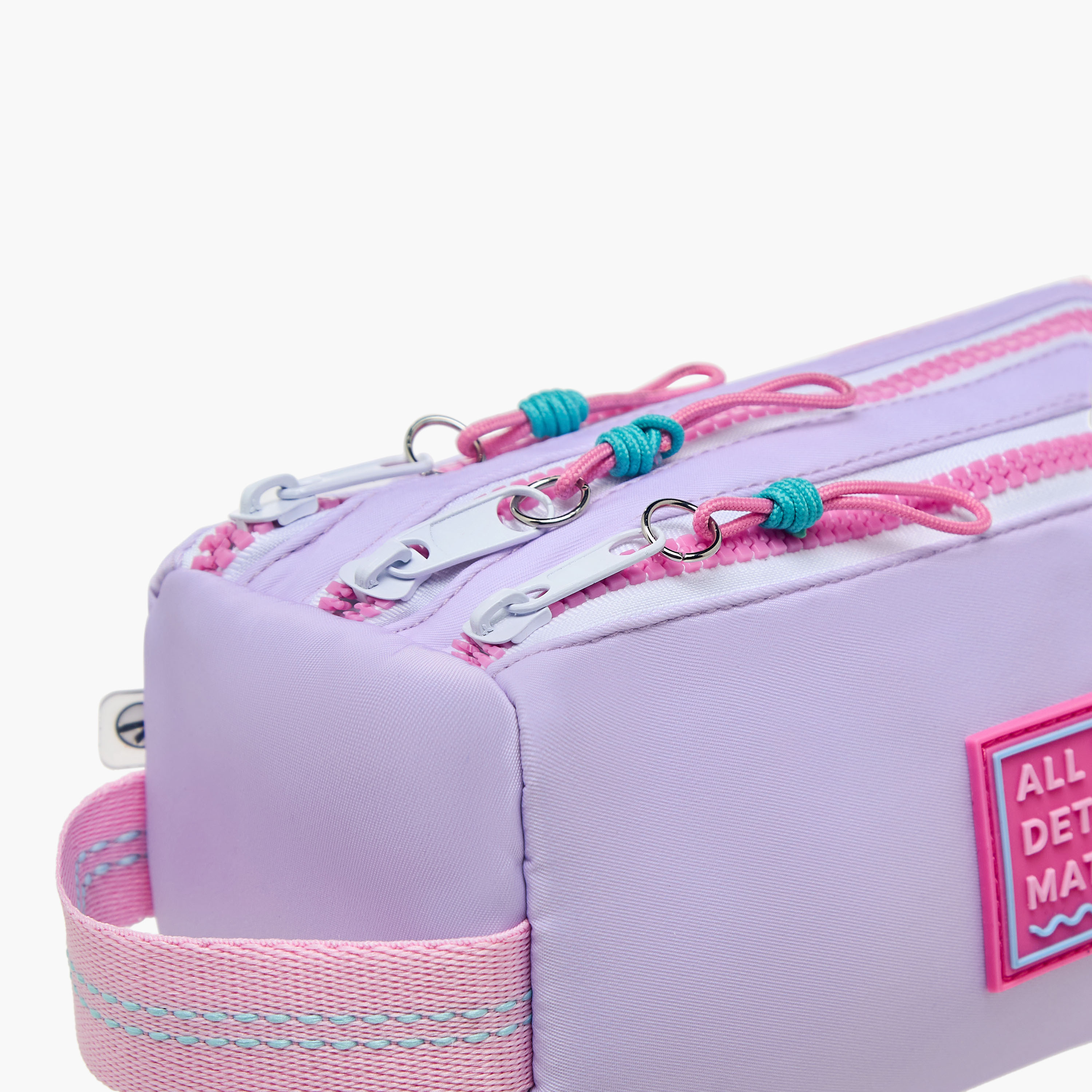 Mayfair Solid Pencil Pouch with Zip Closure-school-stationery-pencilcases-image-3