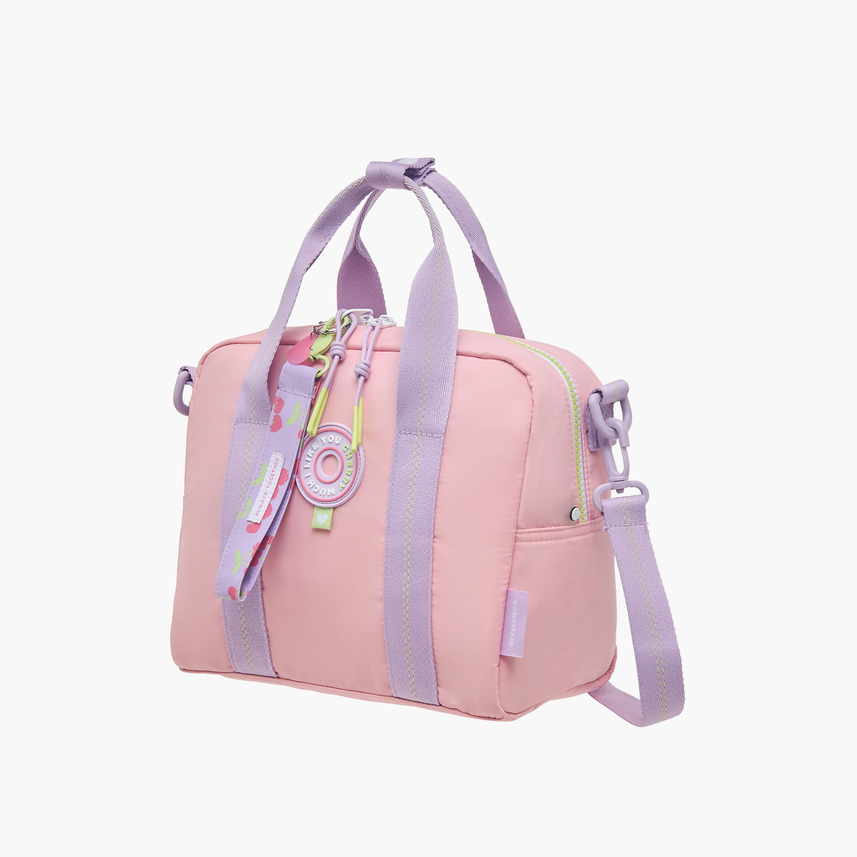Mayfair Colourblock Lunch Bag with Zip Closure and Detachable Strap-school-lunchessentials-lunchbags-image-2