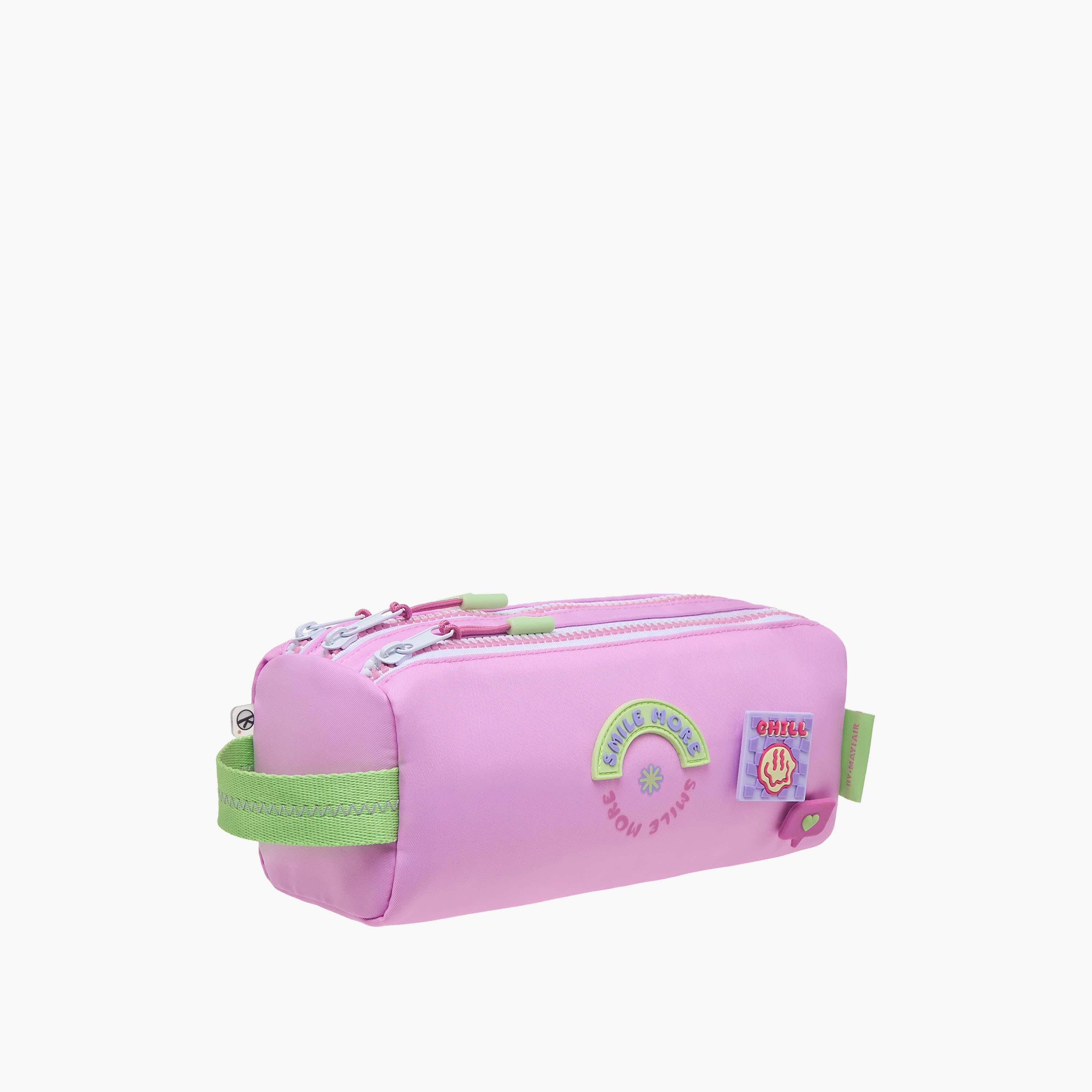 Mayfair Solid Pencil Pouch with Zip Closure-school-stationery-pencilcases-image-2