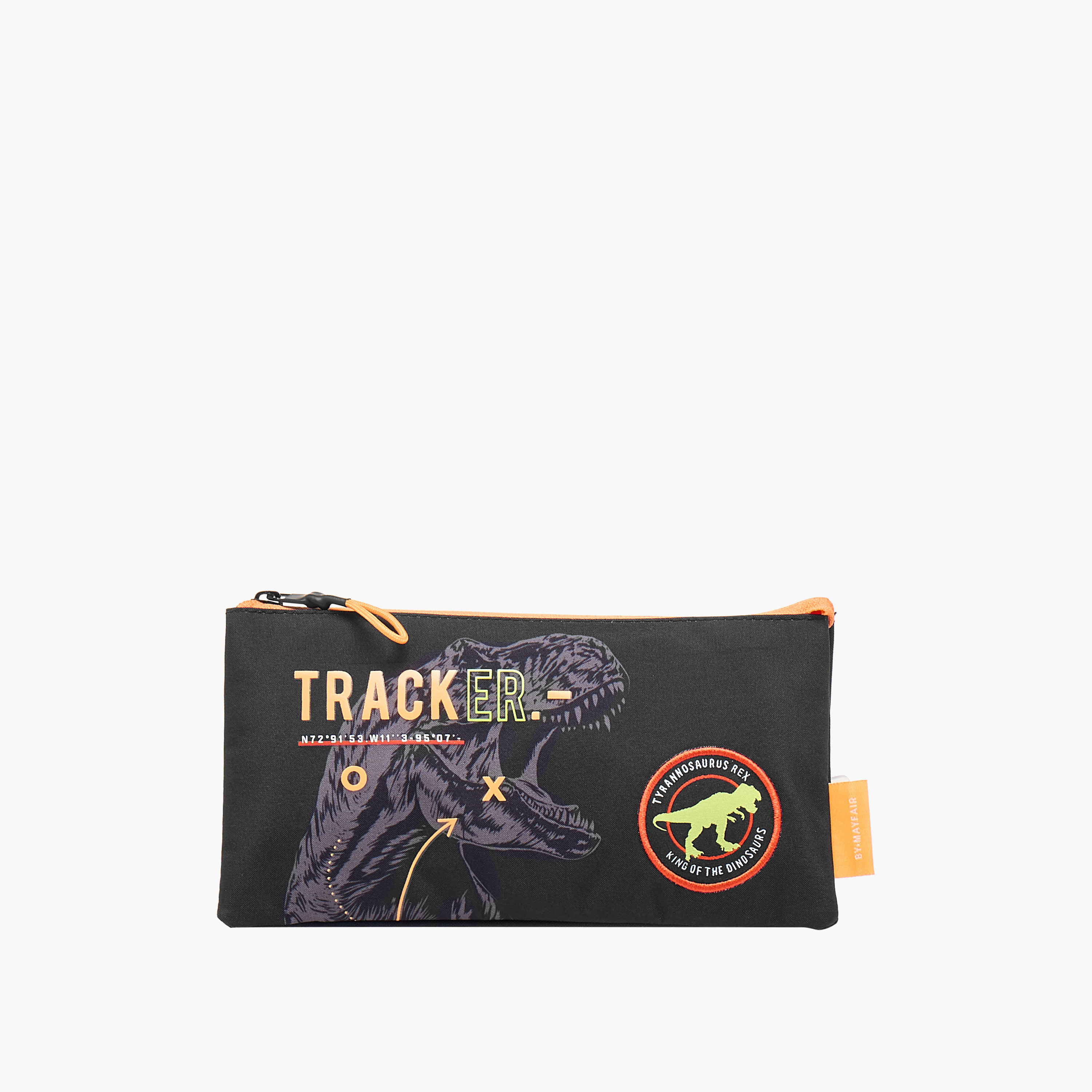 Mayfair Dinosaur Print 3-Compartment Pencil Pouch-school-stationery-pencilcases-image-1