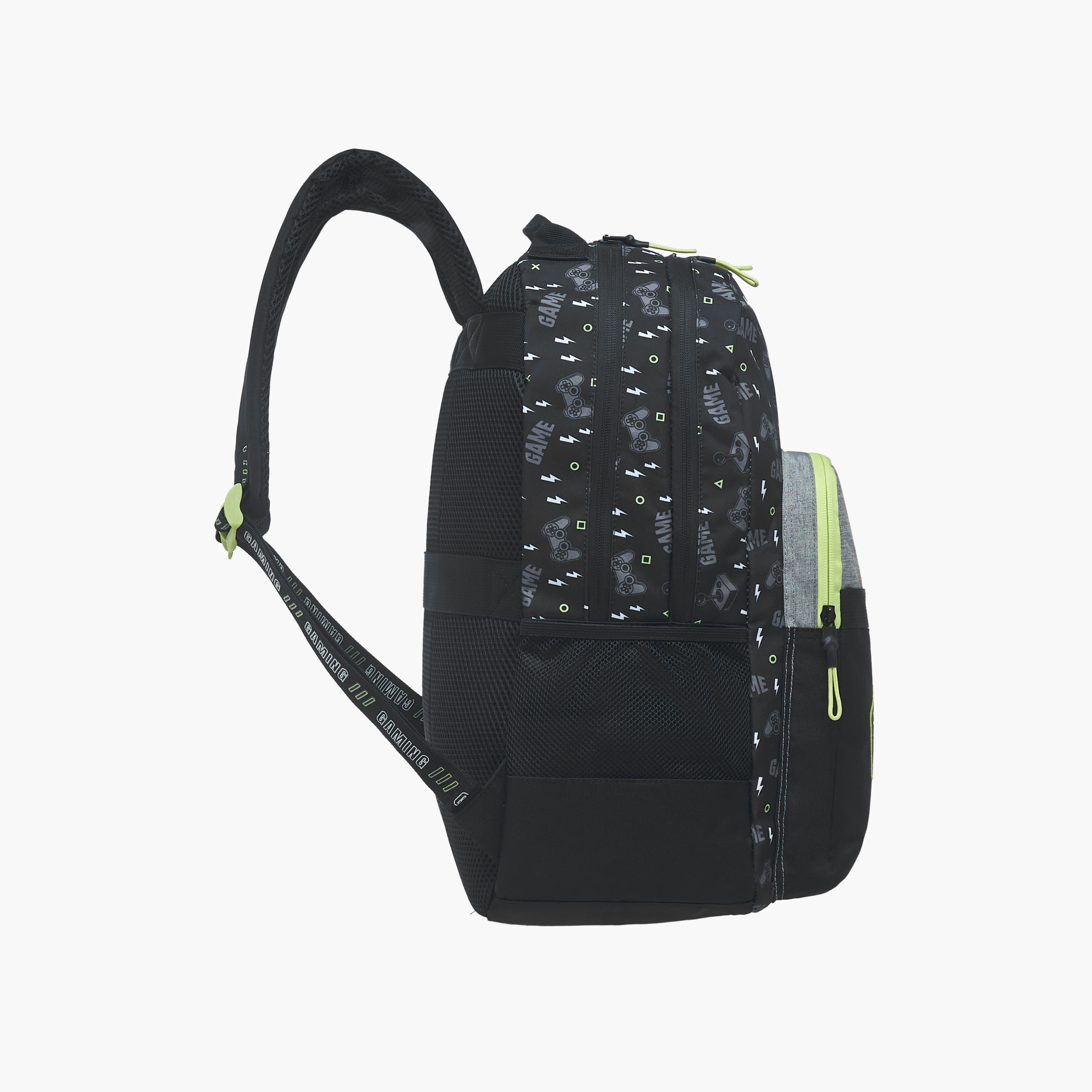 Mayfair Gaming Print Backpack with Zip Closure and Adjustable Straps - 42x29x20 cms-school-bagsandbackpacks-backpacks-image-5