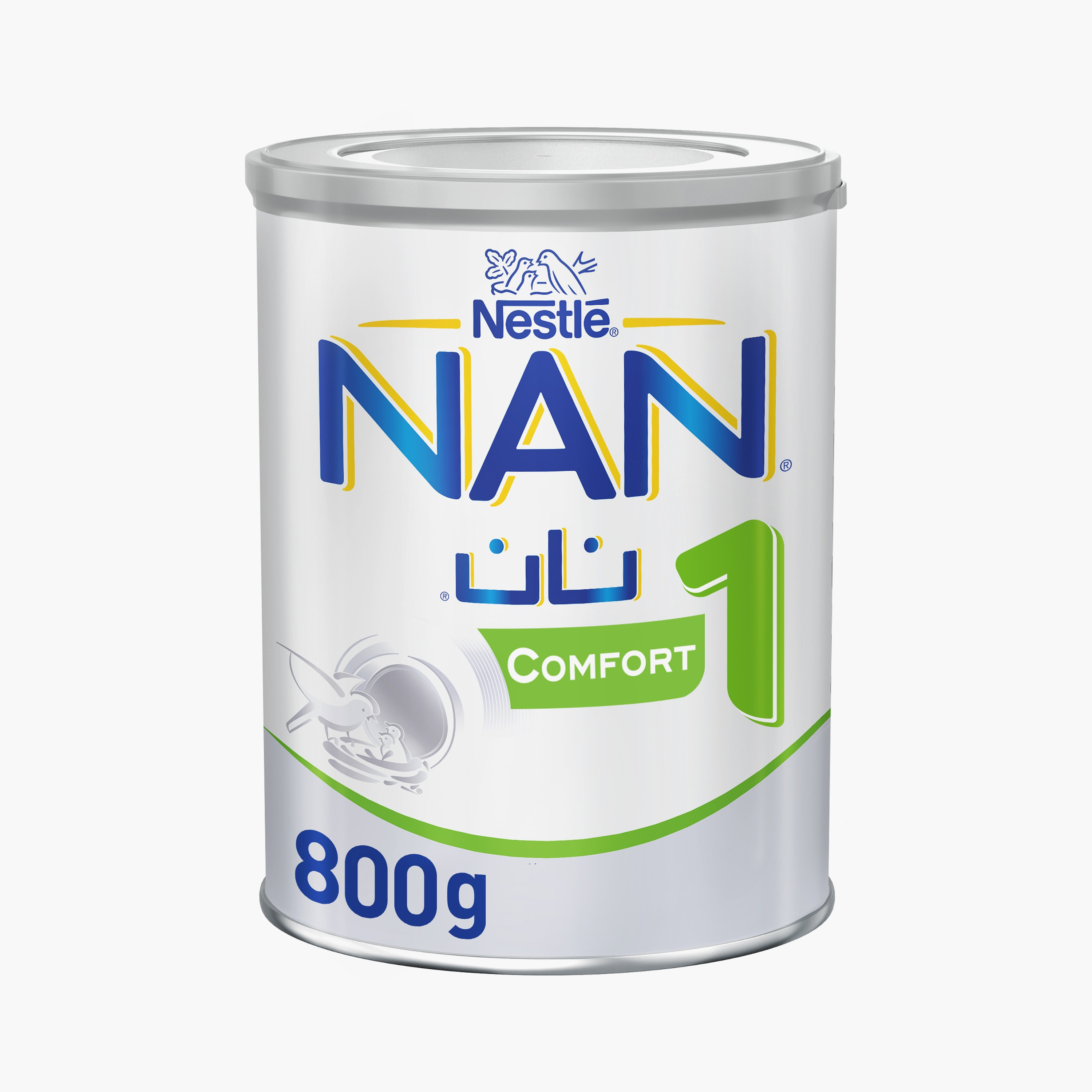 تركيبة حليب الأطفال نان كومفورت المرحلة 1 من حليب البقر - 800 جرام - من عمر 0 إلى 6 أشهر-baby-feeding-babyfood-image-1