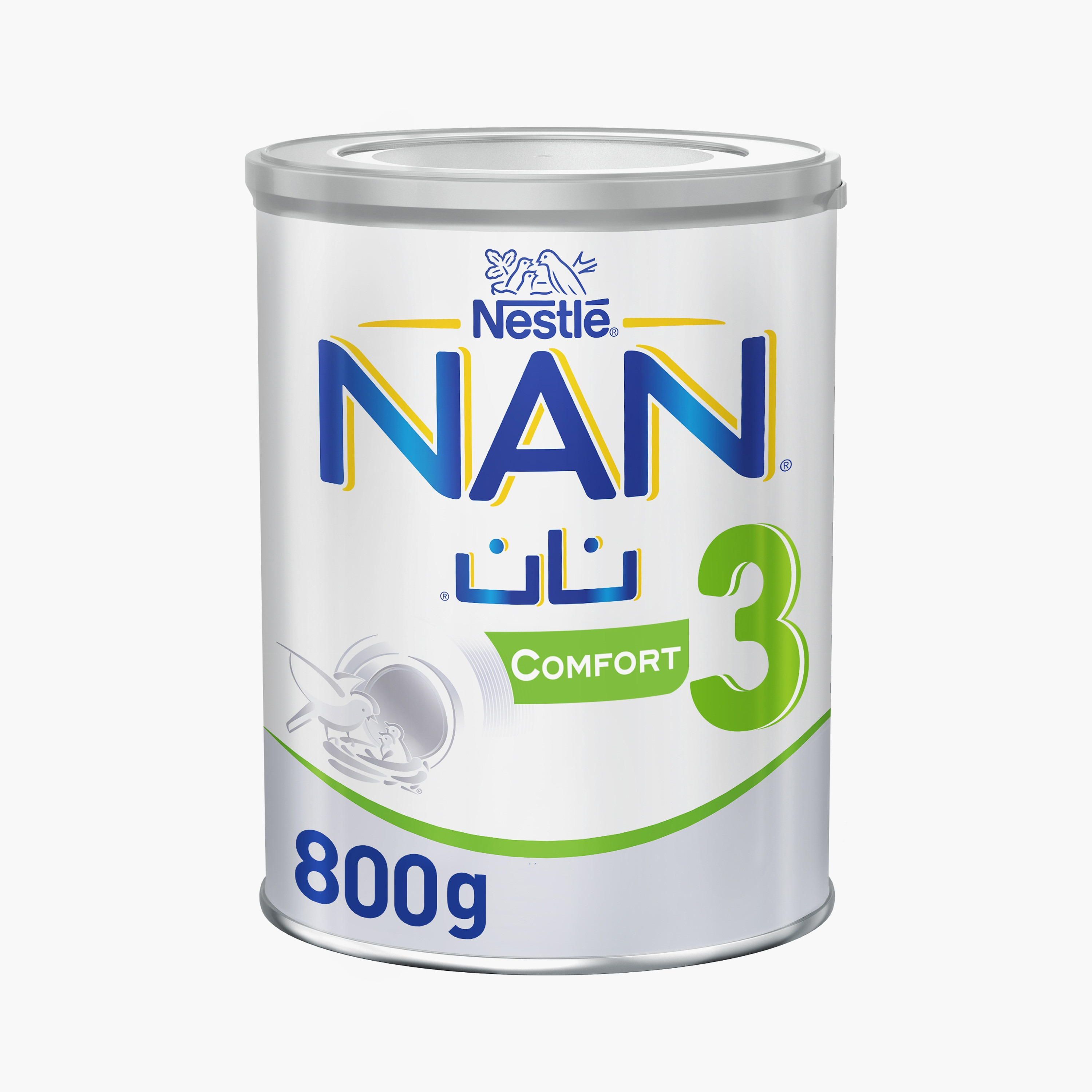 تركيبة نان كومفورت للمرحلة الثالثة للنمو من حليب البقر - 800 جرام - من عمر 1 إلى 3 سنوات-baby-feeding-babyfood-image-1