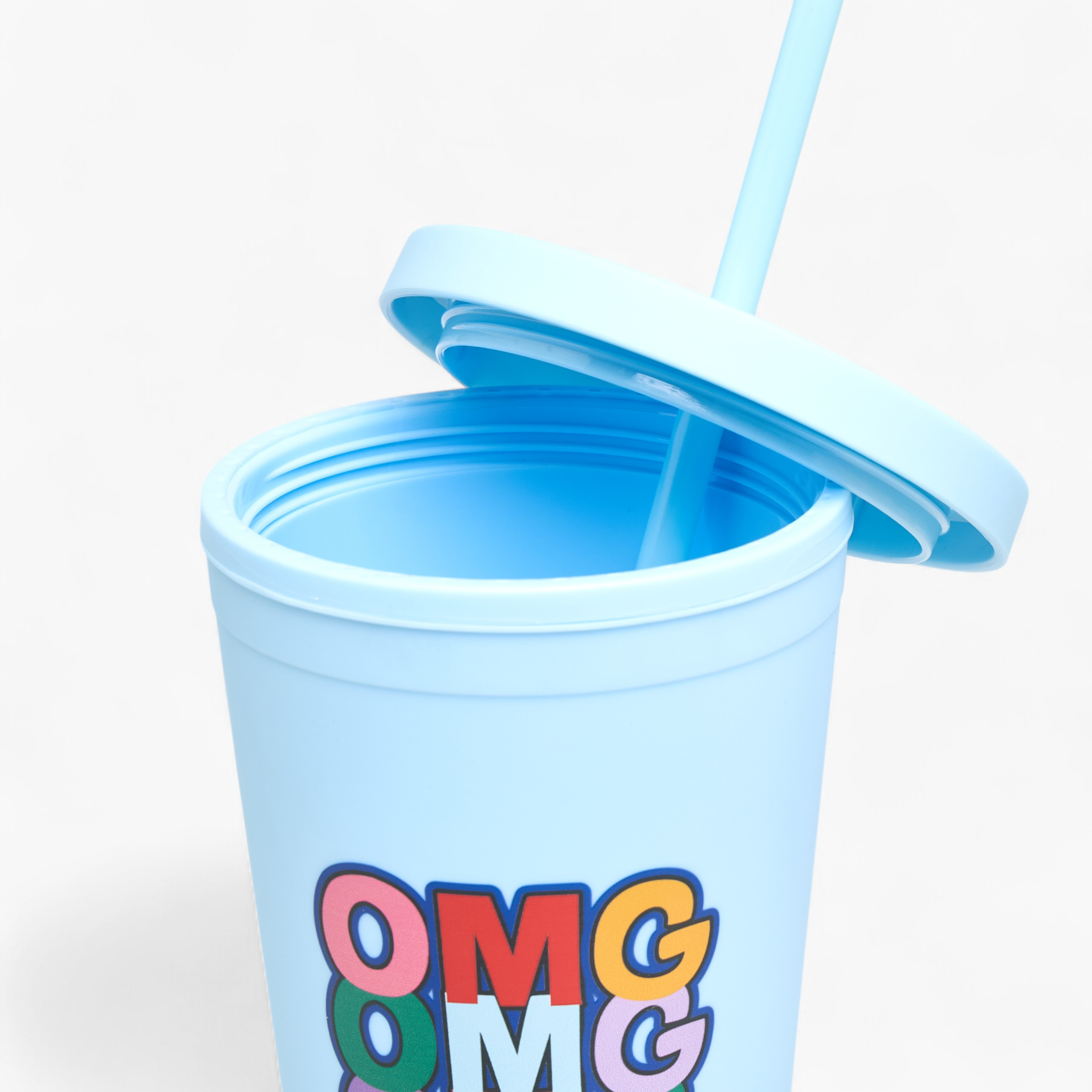 OMG Print Tumbler with Straw - 450 ml-school-waterbottles-image-3
