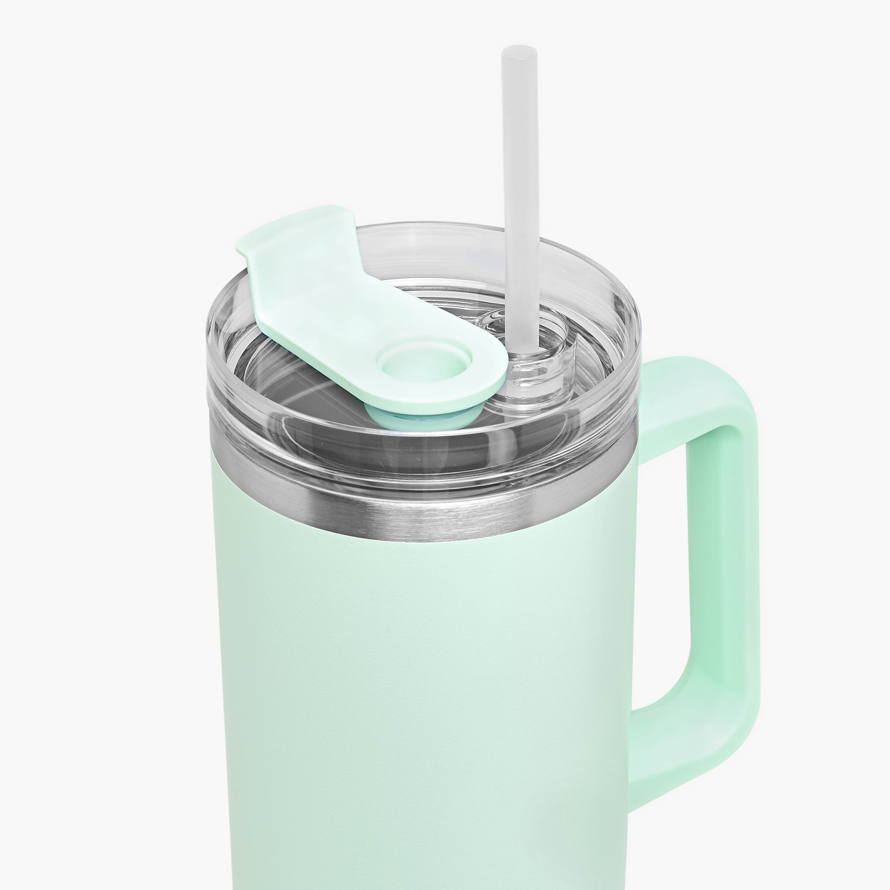 Solid Stainless Steel Tumbler with Straw and Handle - 1.2 L-school-waterbottles-image-3