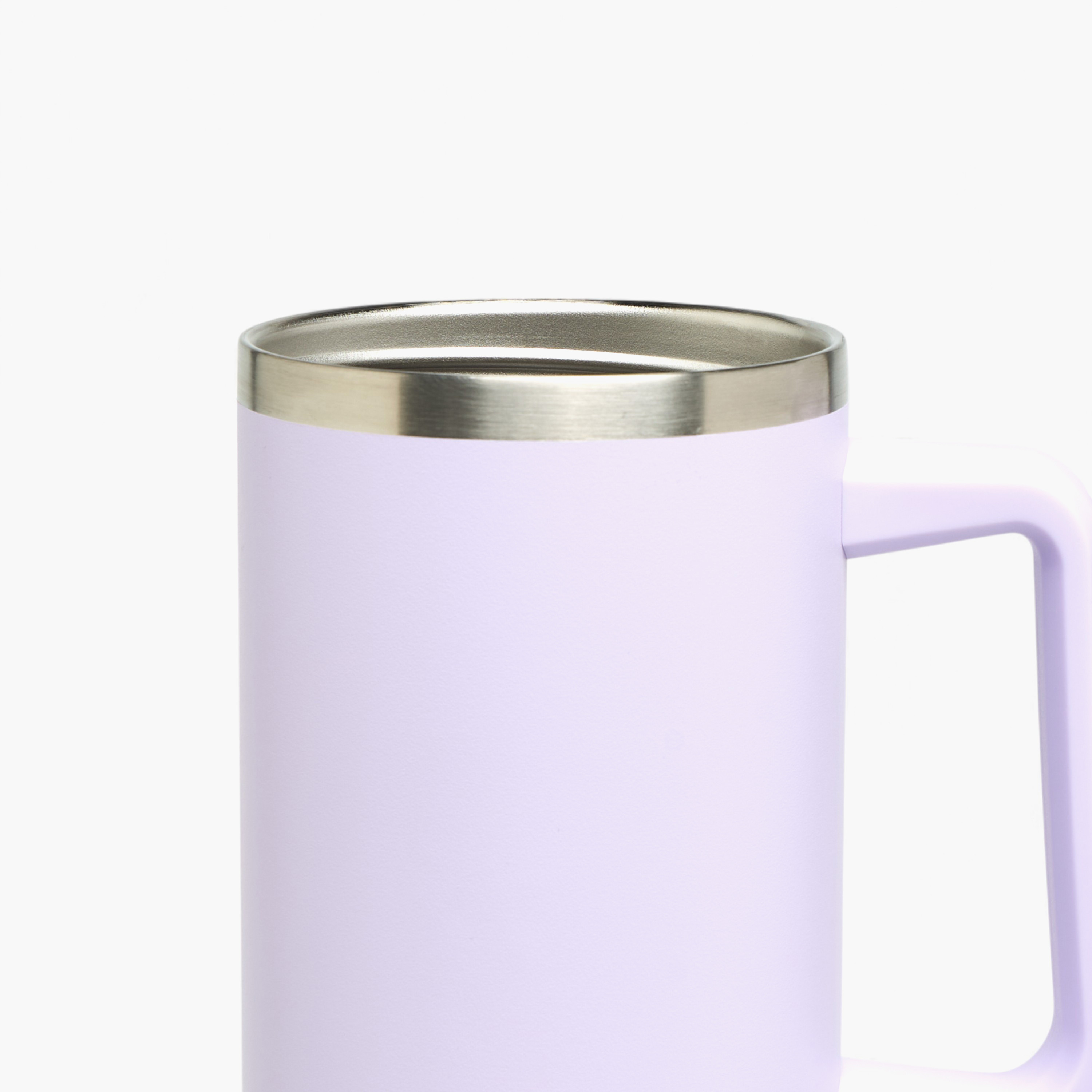 كوب ستانلس ستيل سادة بقشّة ومقبض - 1.2 لتر-household-dining-teaandcoffee-travelmugsandsippers-image-1