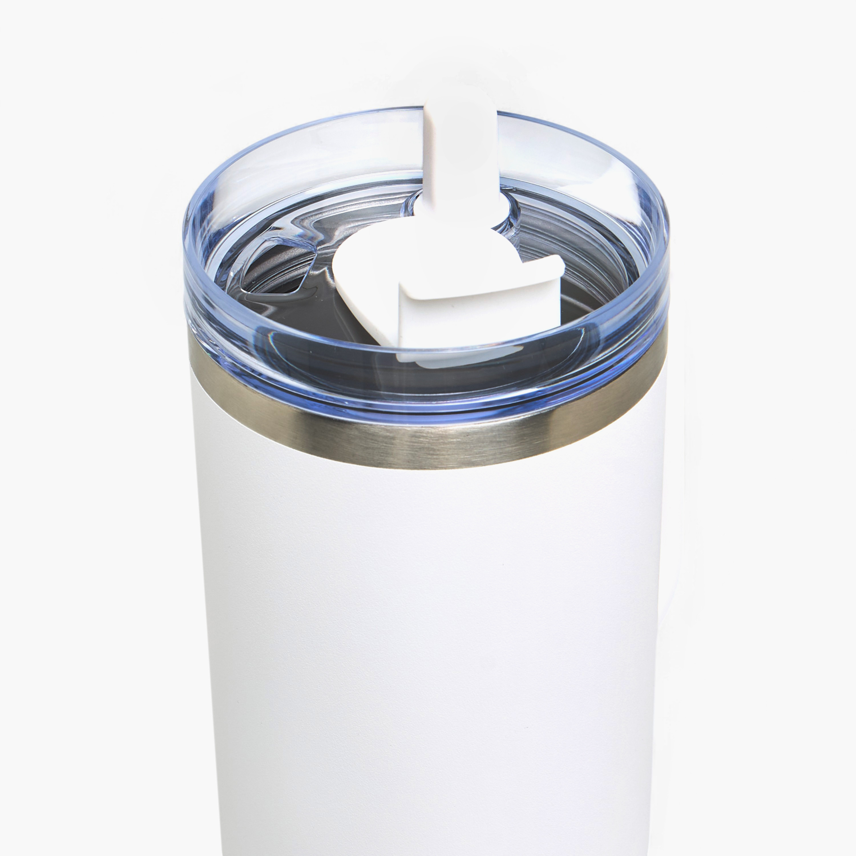 Slogan Print Stainless Steel Tumbler with Lid - 1.2 L-school-waterbottles-image-4
