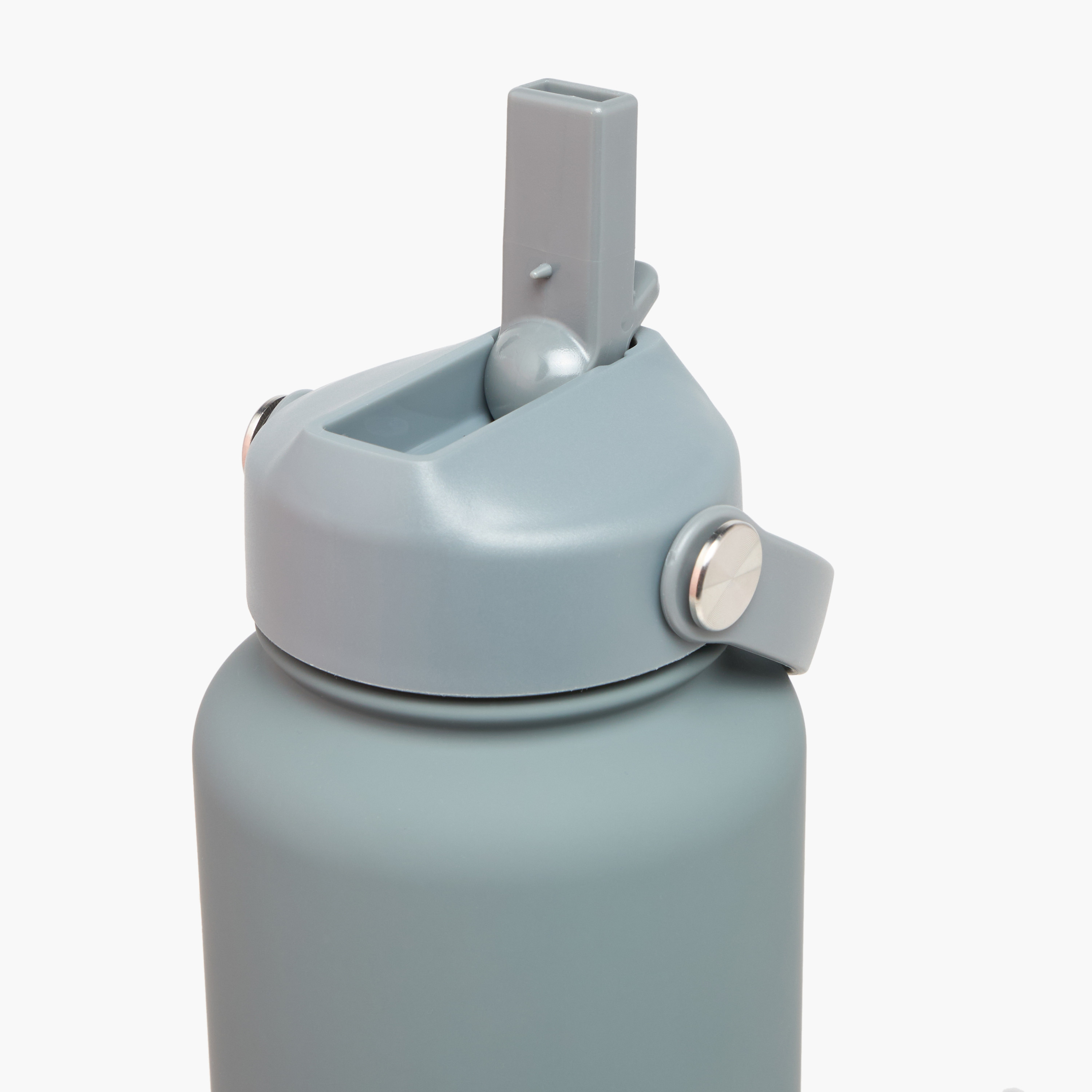 Solid Stainless Steel Sipper Water Bottle with Handle - 1 L-school-waterbottles-image-4