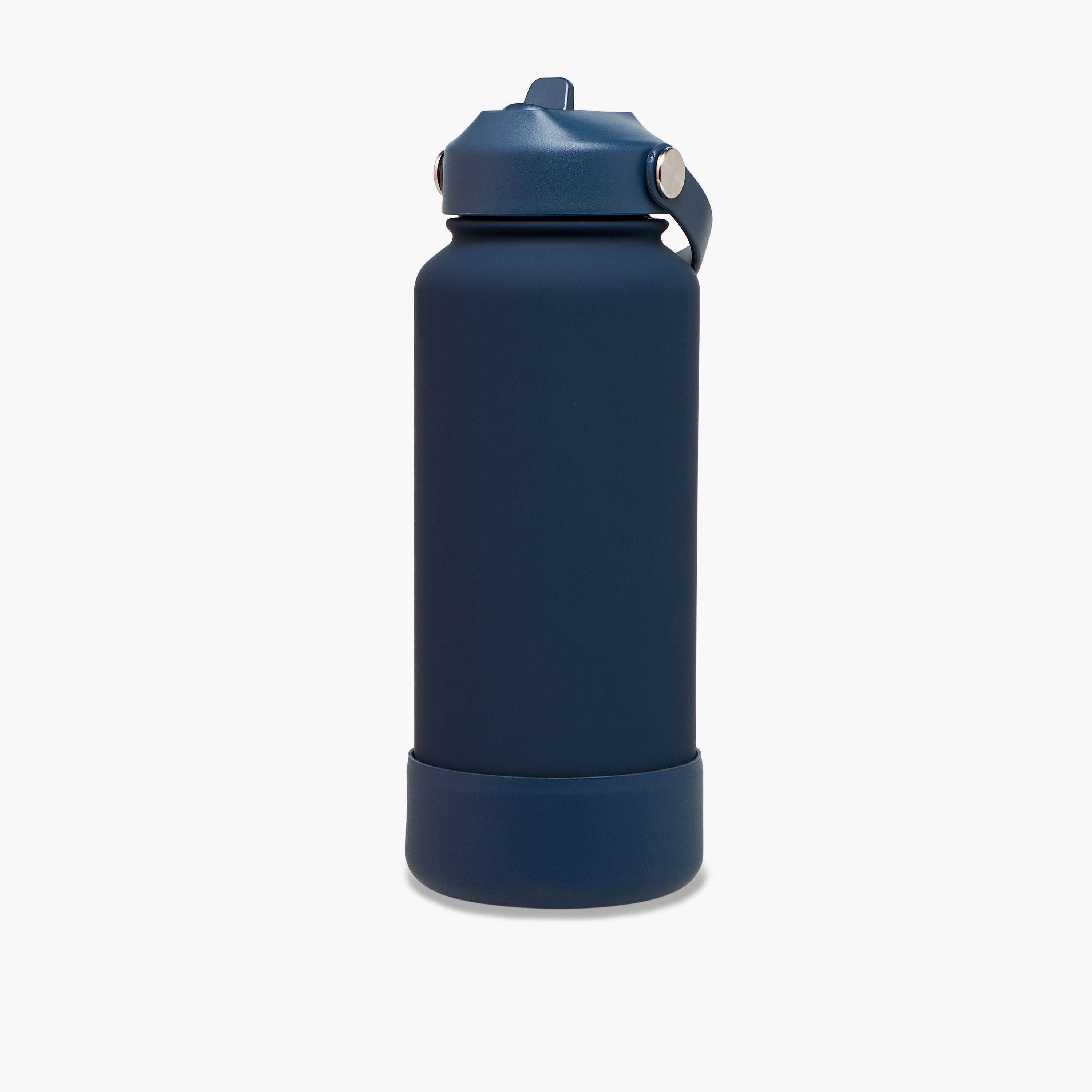Solid Stainless Steel Sipper Water Bottle with Handle - 1 L-school-waterbottles-image-1