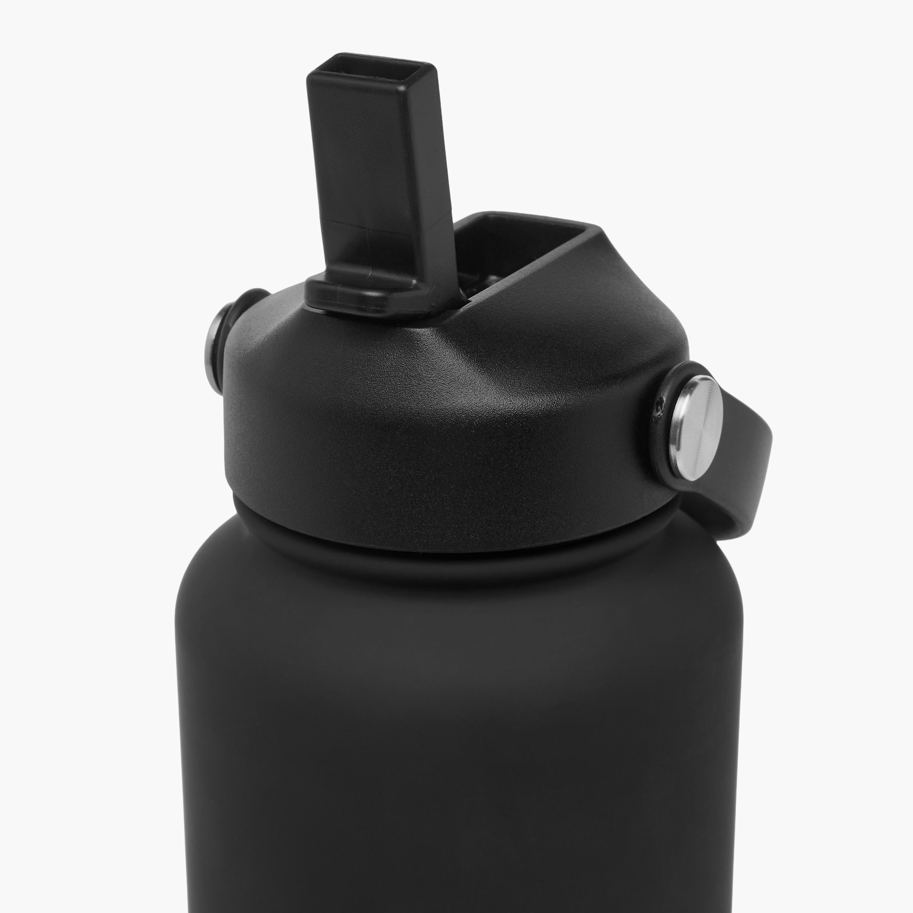 Solid Stainless Steel Sipper Water Bottle with Handle - 1 L-school-waterbottles-image-4