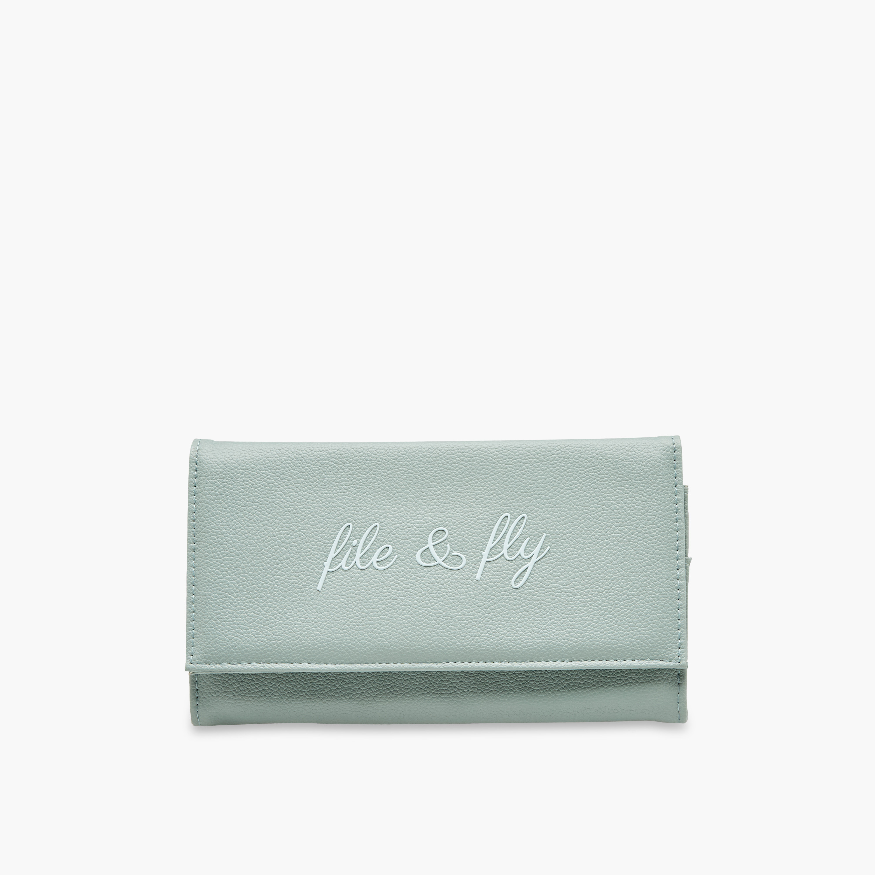 Findz Typographic Print Document Holder with Flap Closure-travel-accessories-image-1