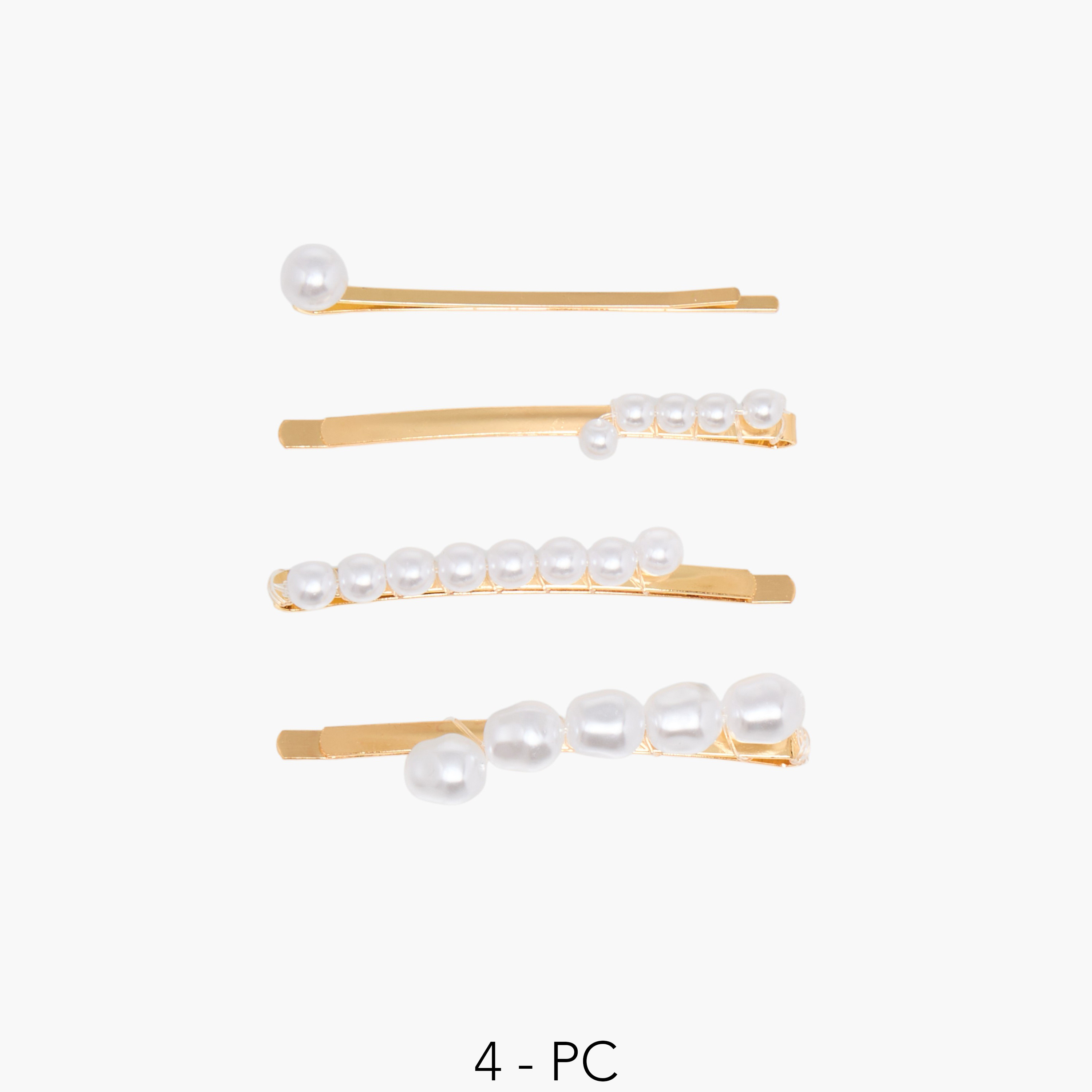 Pearl Embellished Hairpin - Set of 4-women-hairaccessories-hairpins-image-1