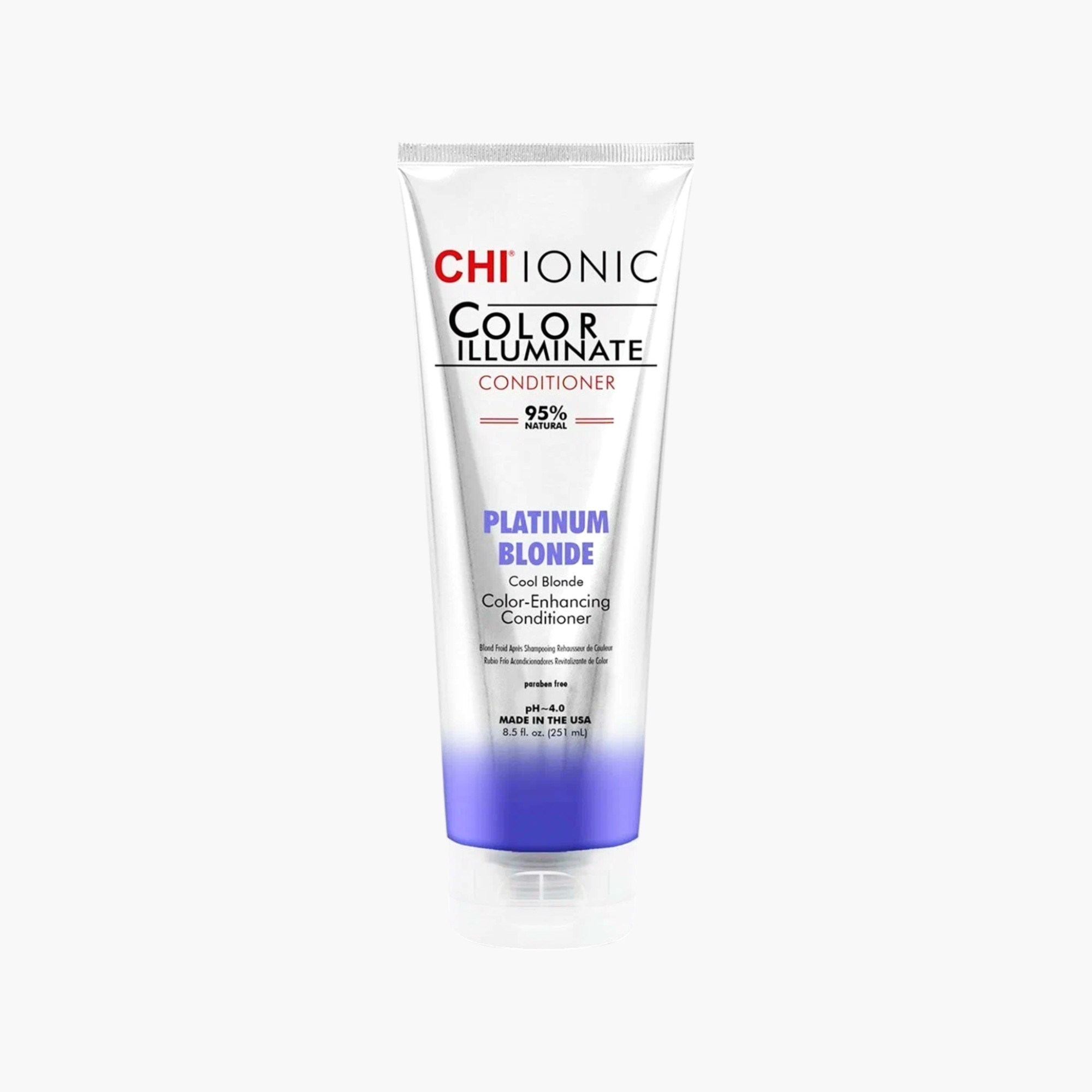 CHI Ionic Color Illuminate Platinum Blonde Conditioner - 251 ml-beautyandpersonalcare-hair-haircare-conditioners-image-1