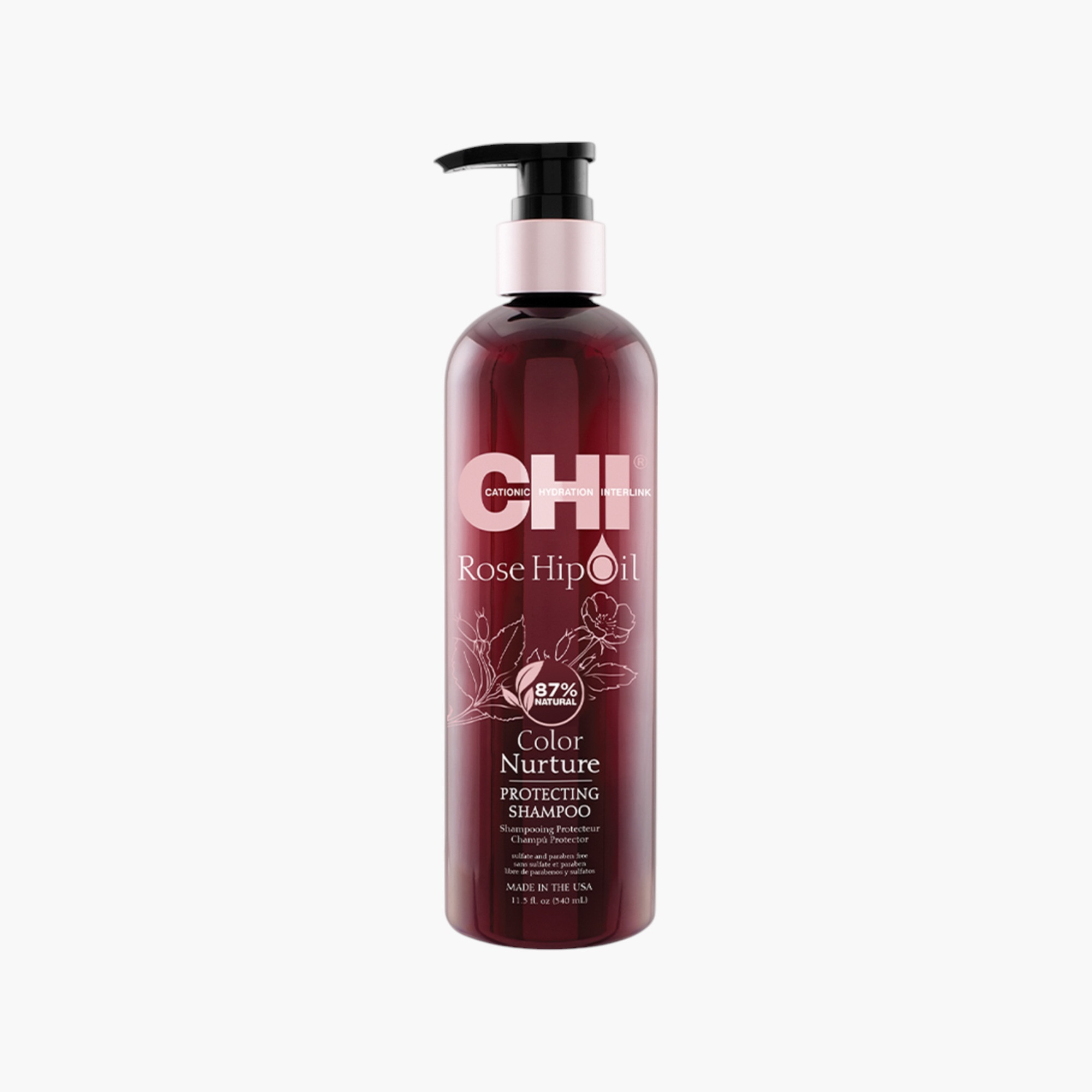 CHI Rose Hip Oil Shampoo - 340 ml-beautyandpersonalcare-hair-haircare-shampoos-image-1