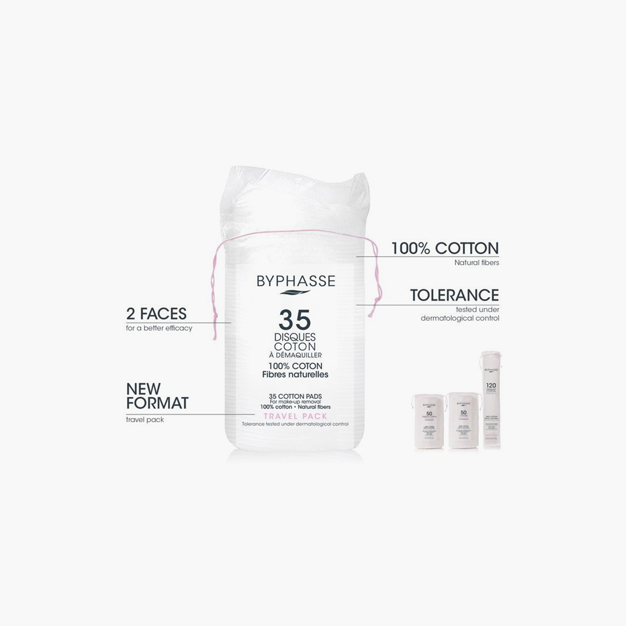 Byphasse 35-Piece Make-Up Removal Cotton Pads-beautyandpersonalcare-bathandbody-toolsandaccessories-others-image-1