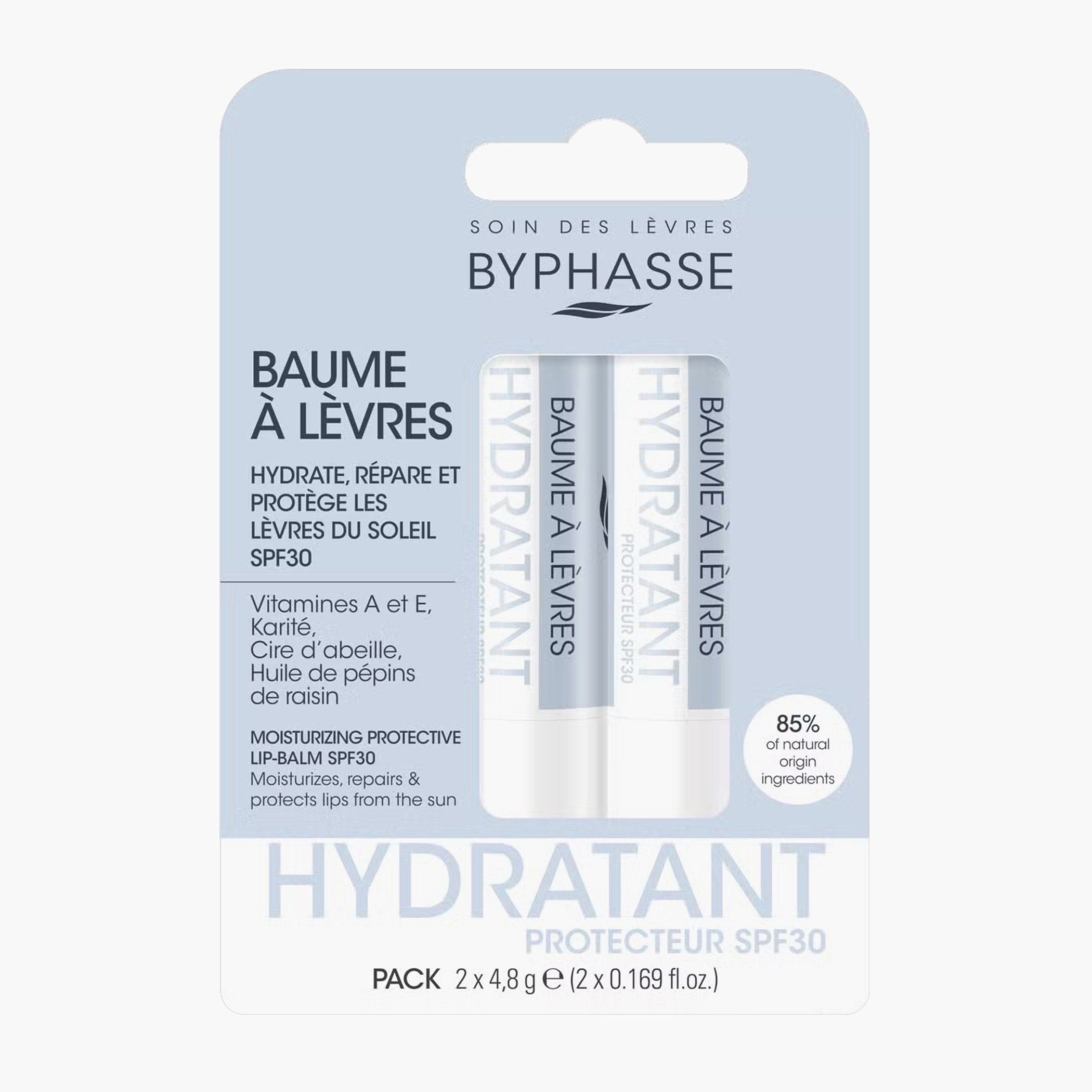 Byphasse 2-Piece SPF30 Protection Lip-Balm Set-beautyandpersonalcare-skin-lipcare-lipbalm-image-1