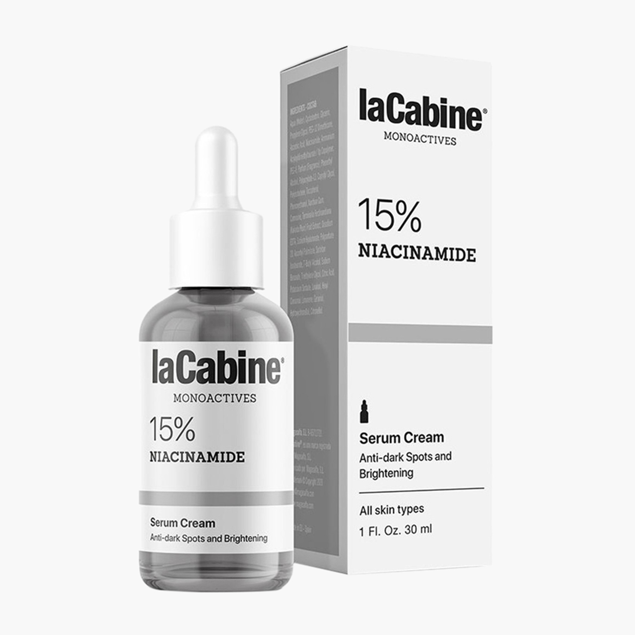 LACABINE MonoActive 15% Niacinamide Serum Cream - 30 ml-beautyandpersonalcare-skin-treatmentsandserums-image-1